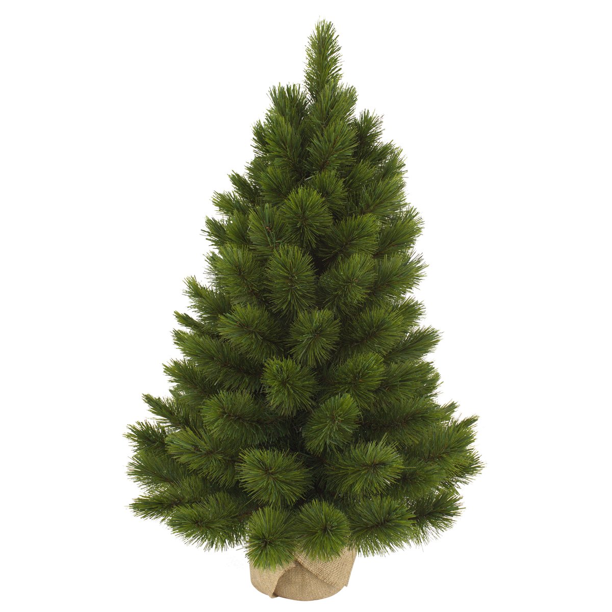 Sapin de Noël artificiel dans un sac en jute CAMDEN vert, TRIUMPH TREE