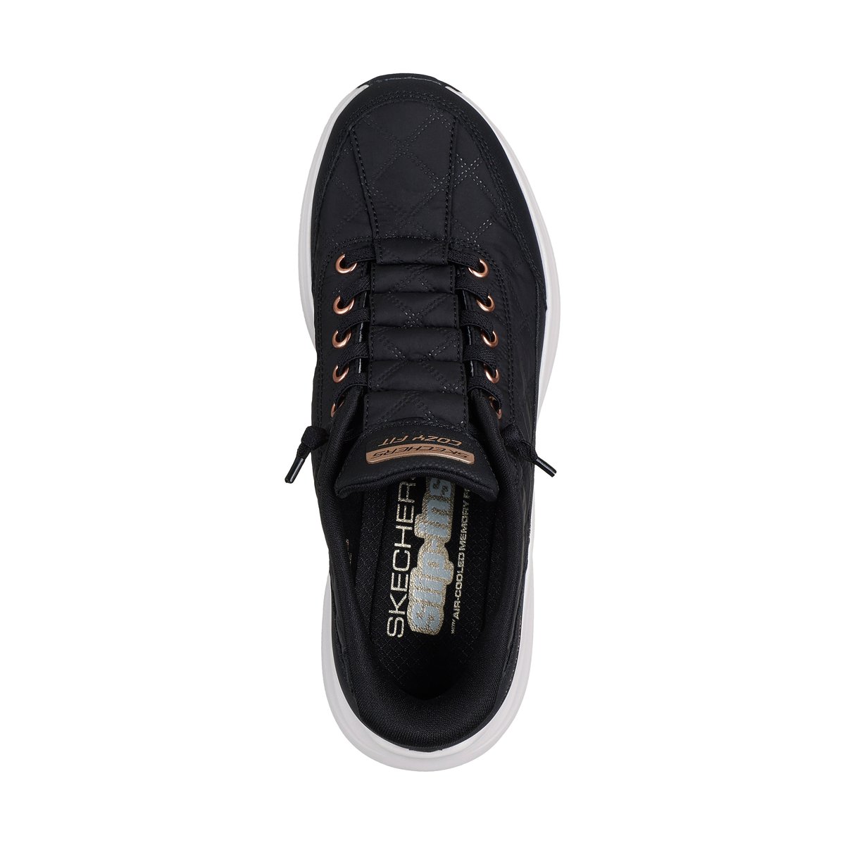 Baskets CONTOUR FOAM-GOLDEN HOUR noir - rose-or, SKECHERS