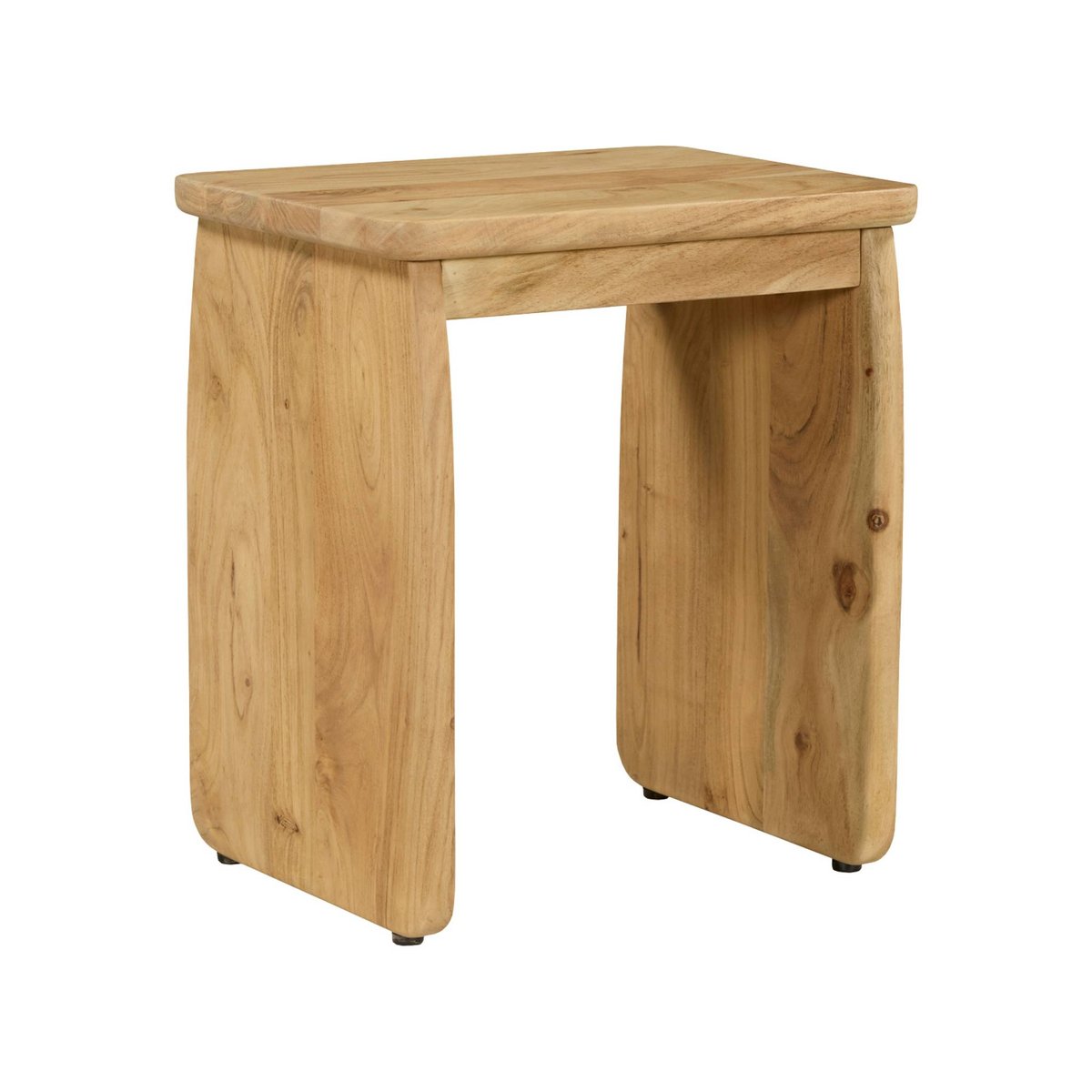 Table de chevet, table d'appoint exotique bois d'acacia (lot de 2) ASHA naturel, SWEEEK