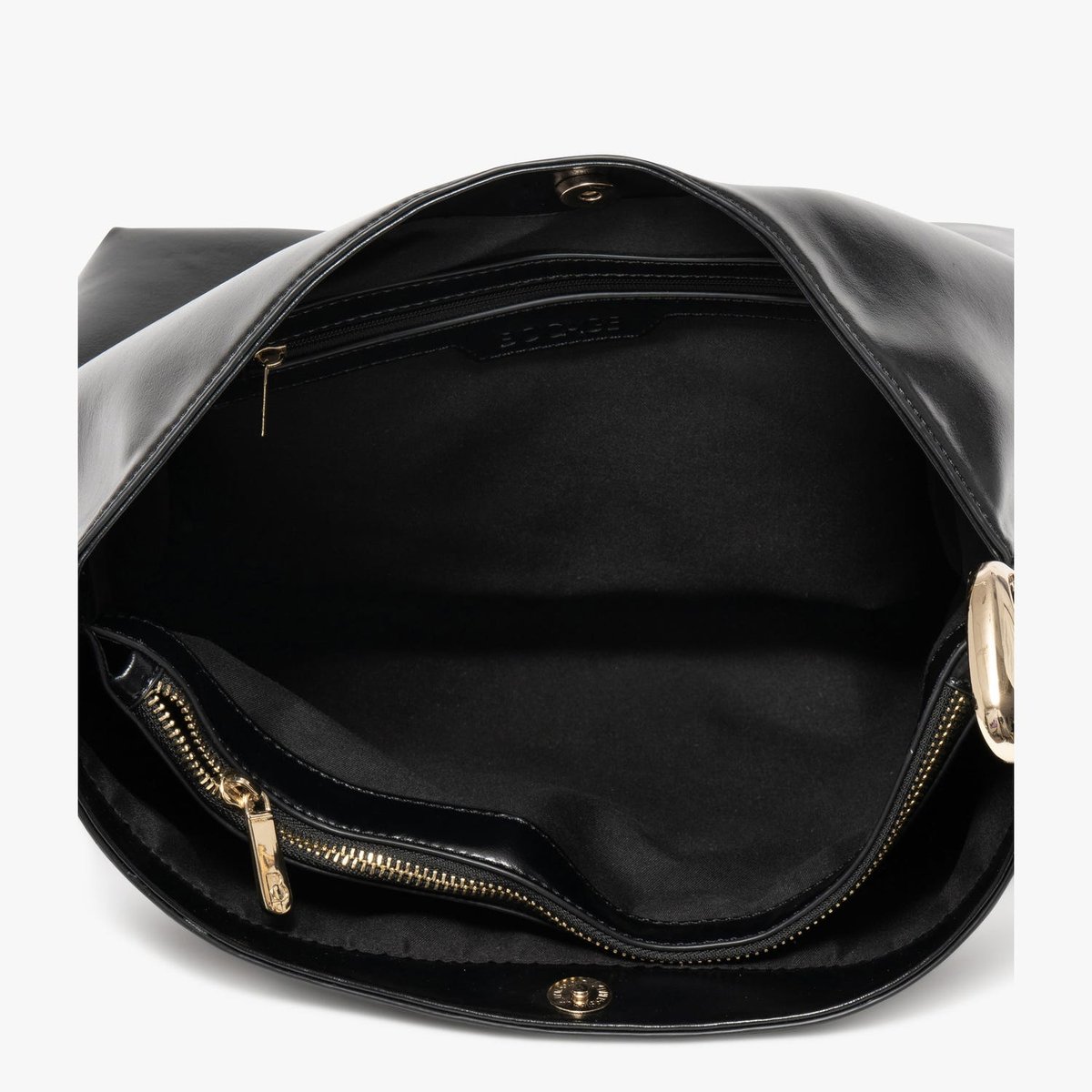 Sac À Main MARIA sac hobo boucle bijou noir, BOCAGE