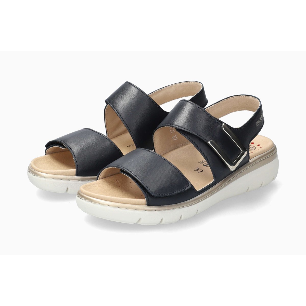 Sandales en cuir LALIA bleu foncé 5145, MEPHISTO