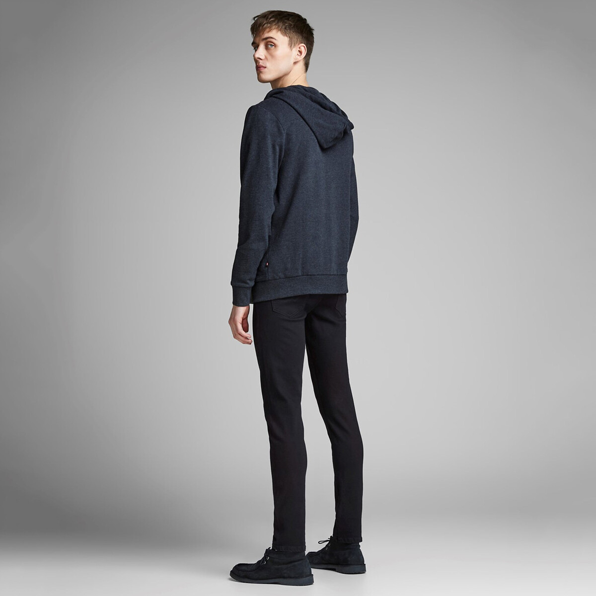 Jean slim, stretch, Glenn noir, JACK & JONES