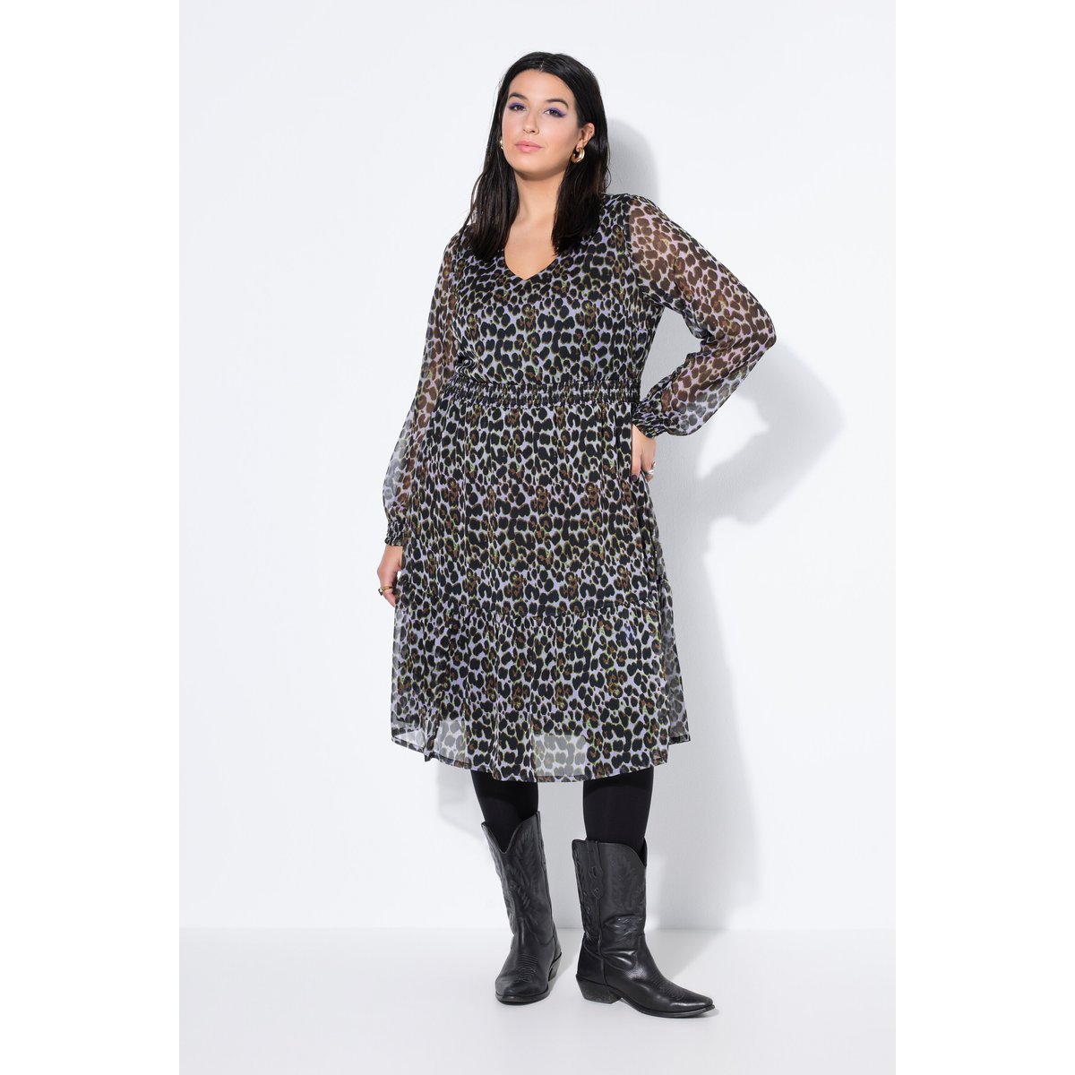 Robe midi doublée violet, STUDIO UNTOLD