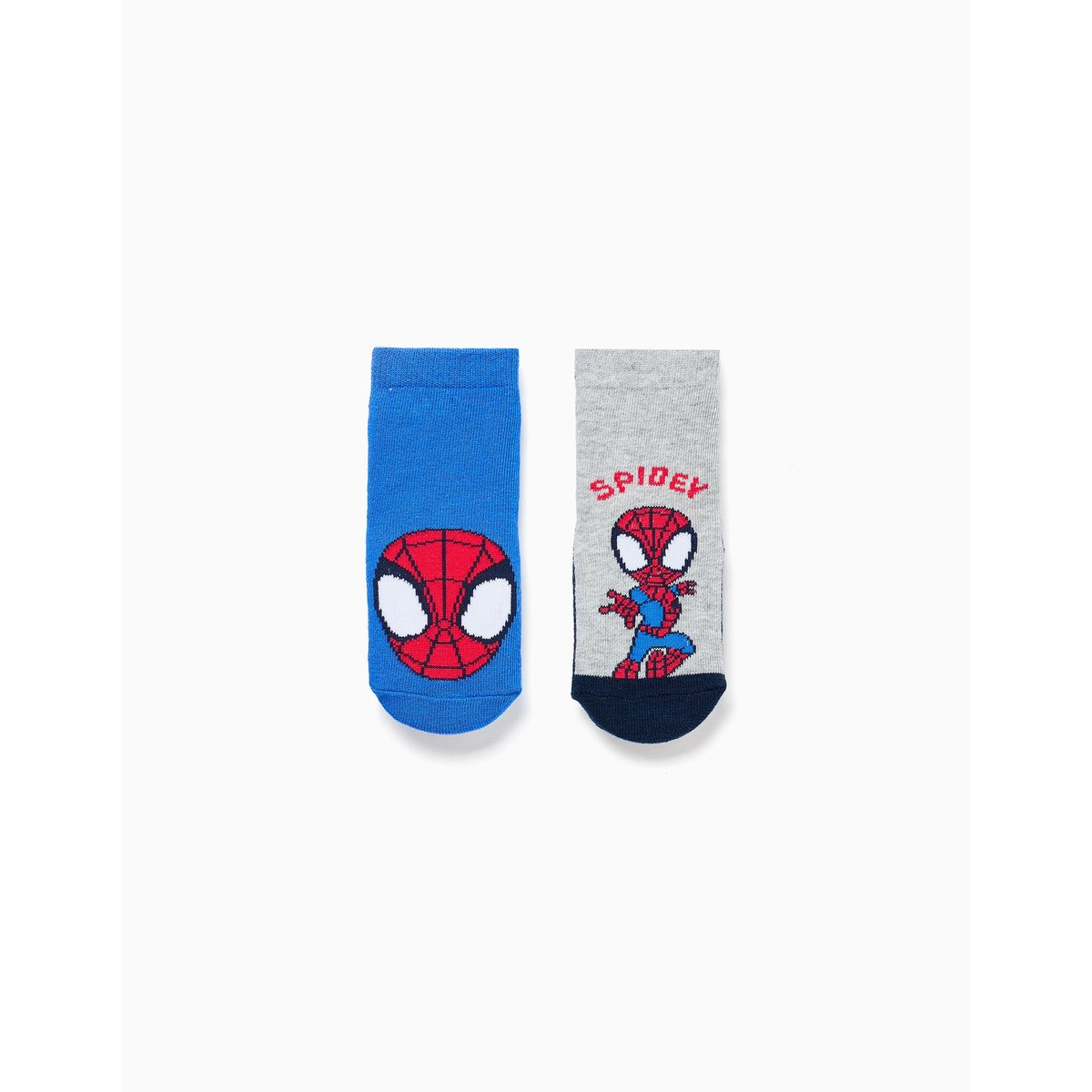 2 chaussettes antidérapantes Spidey multicolore, ZIPPY