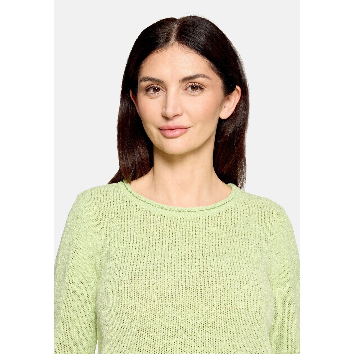 Pull-over en maille à manches 3/4 foam green, BETTY BARCLAY