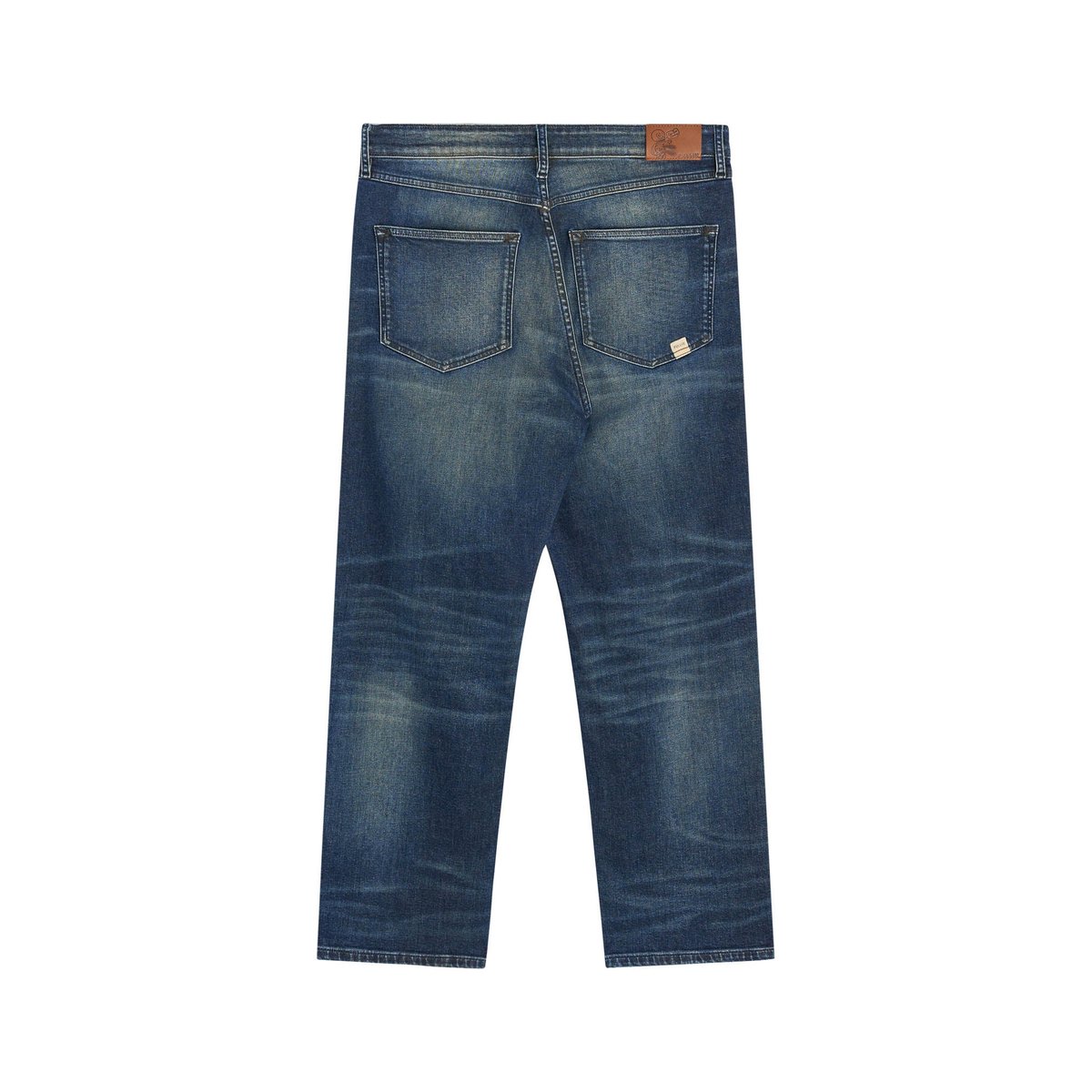 PANTALON MID LOOSE DOORS bleu foncé, PULLIN