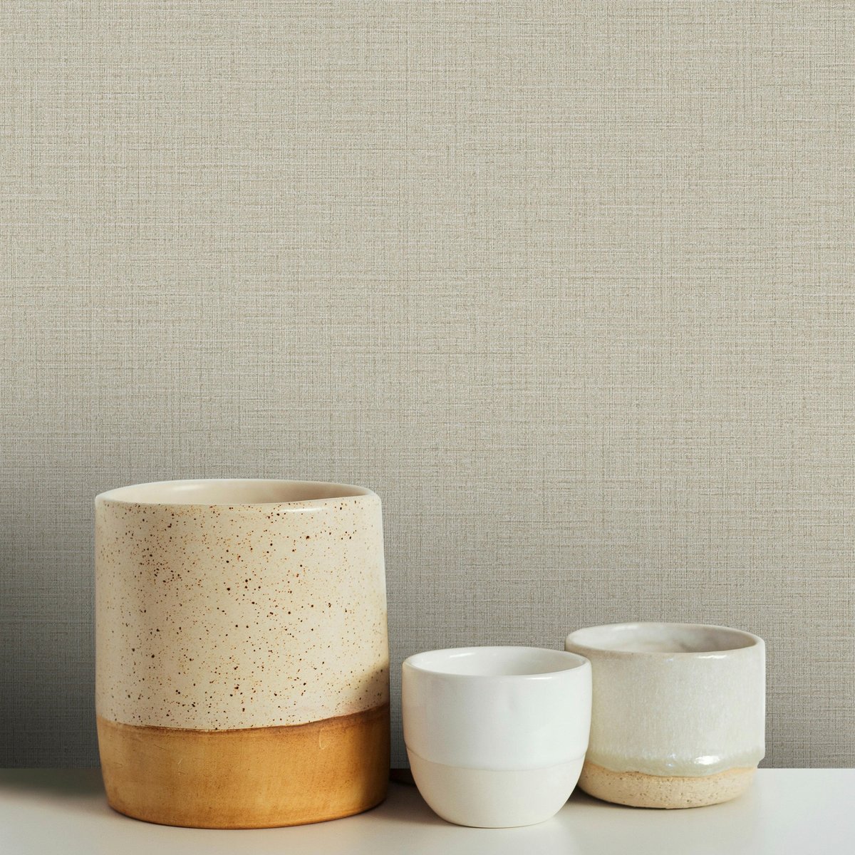 Papier peint Tissage Elif sable, SUPERFRESCO EASY
