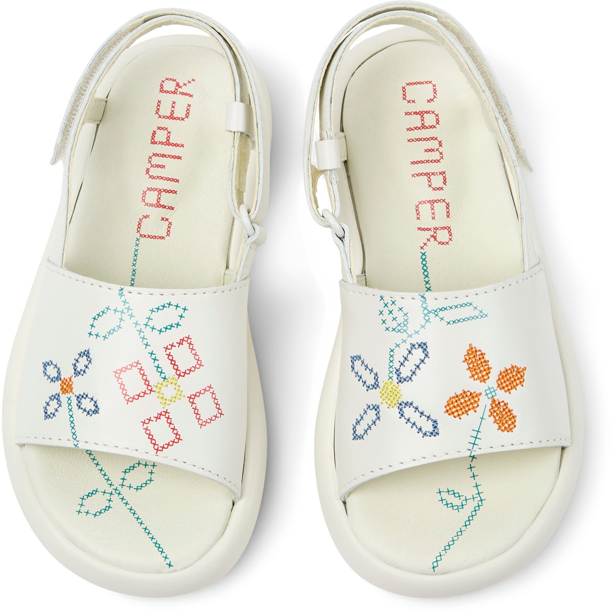 Sandales Pelotas Flota Twins blanc naturel, CAMPER