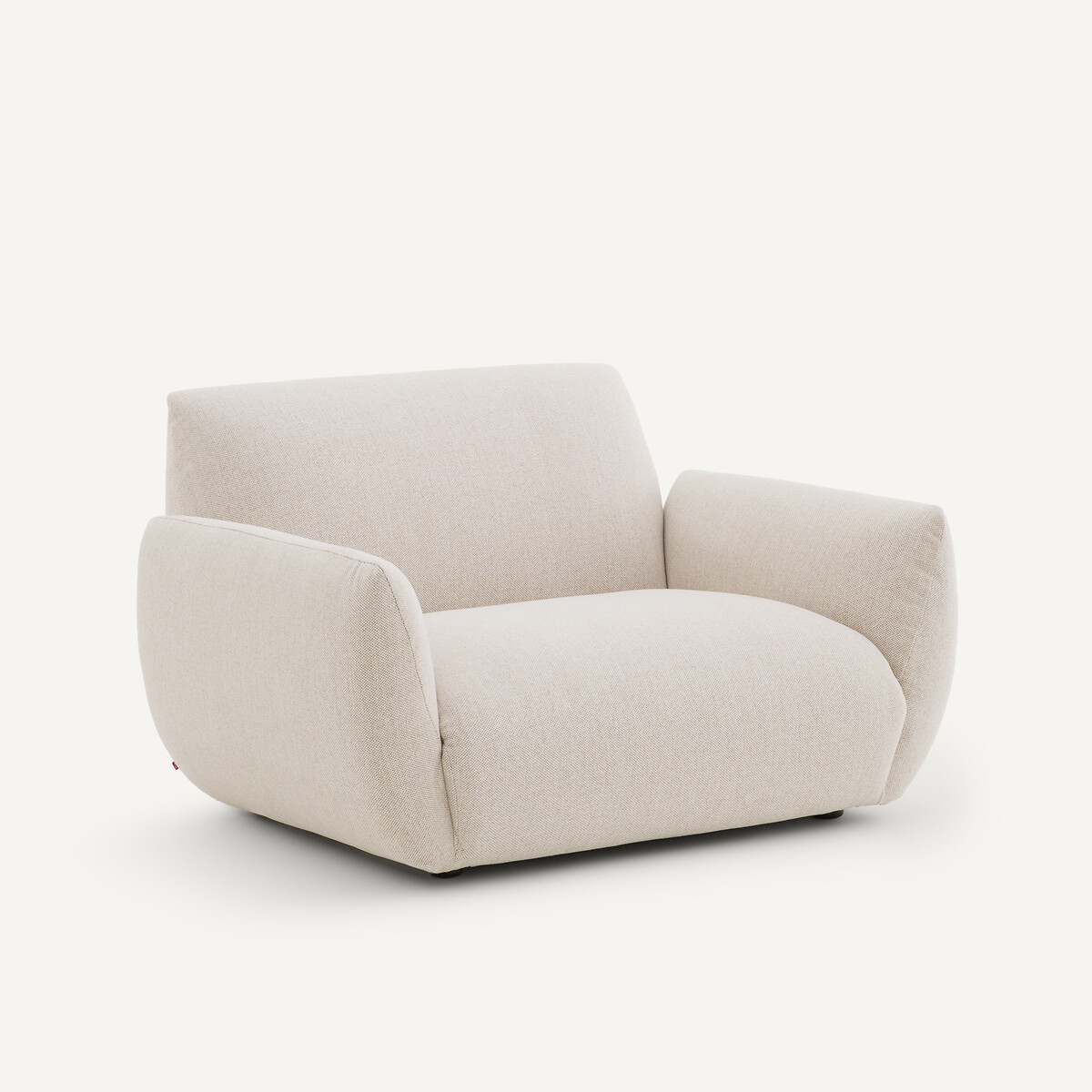 Fauteuil en tweedé, SPOGANO ivoire, AM.PM