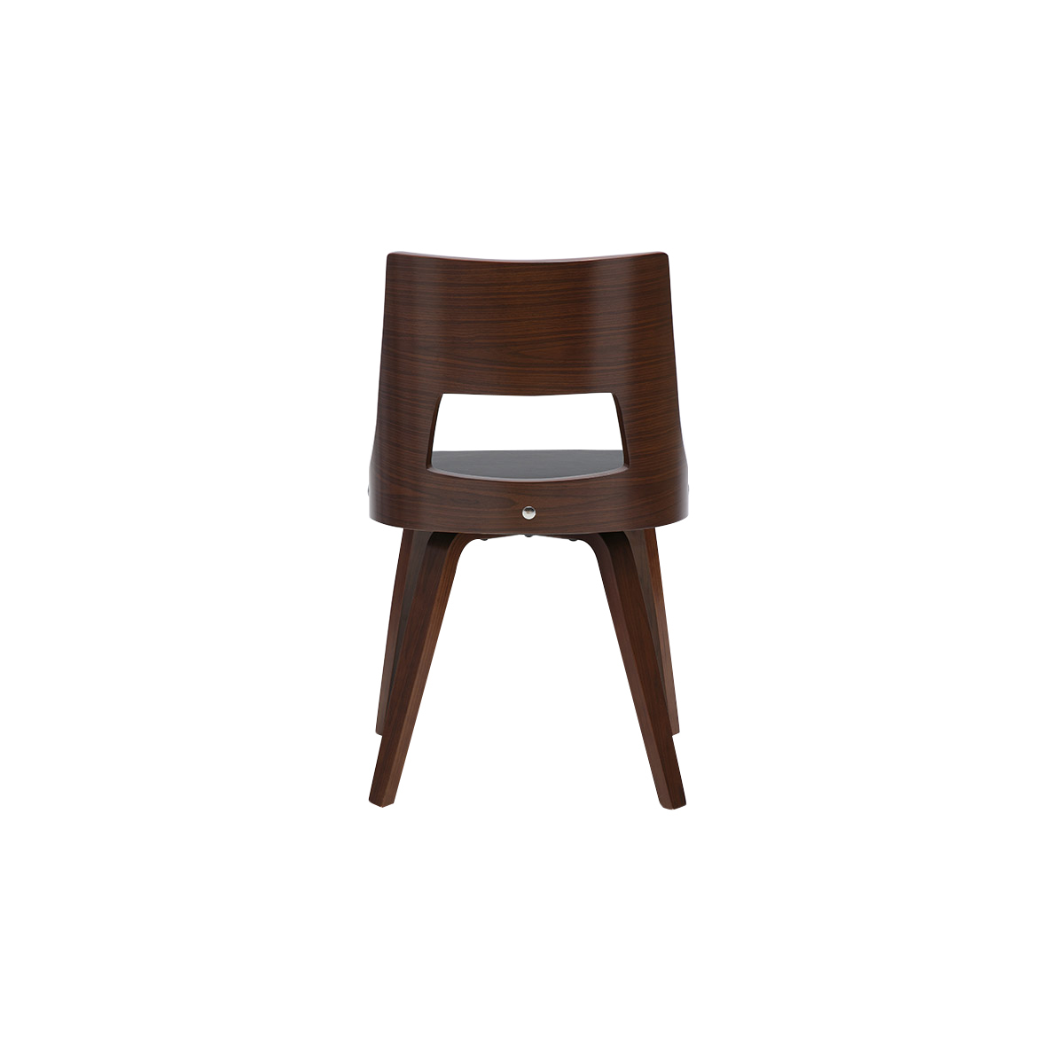 Chaise scandinave blanc et bois clair GARBO noir, MILIBOO