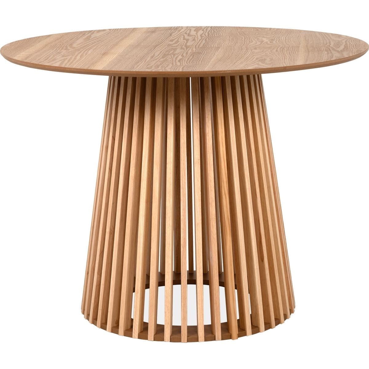 Table à manger ronde 4 pers., piètement central conique - ROMAN bois, HOMIFAB
