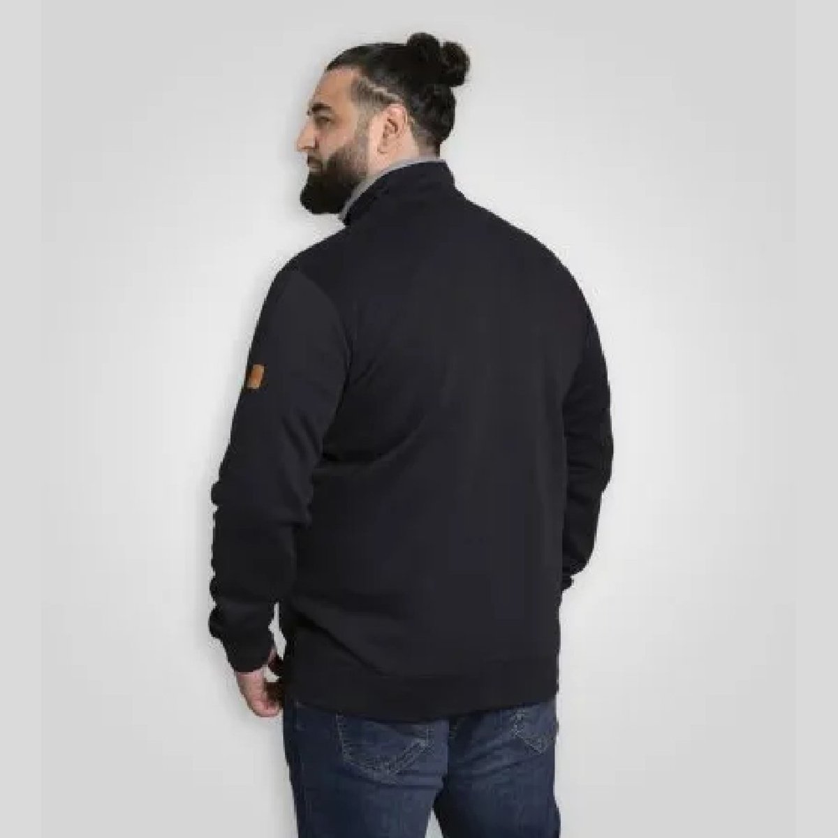 Veste polaire motif/style logo brodé JOHNSON noir, DUKE