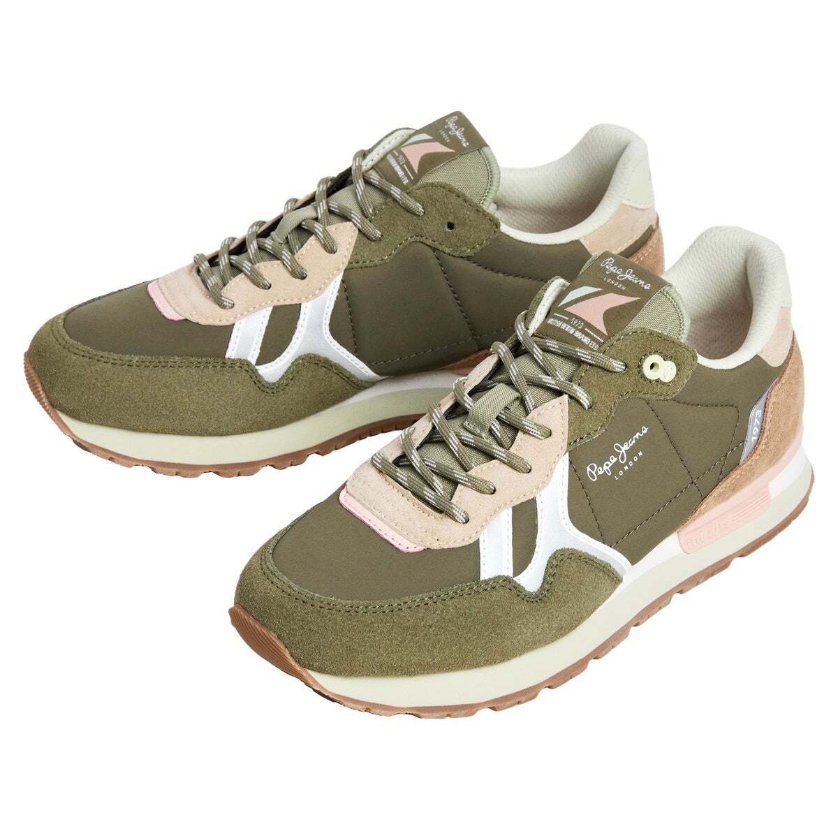 Brit - Baskets De Running Rétro vert foncé, PEPE JEANS
