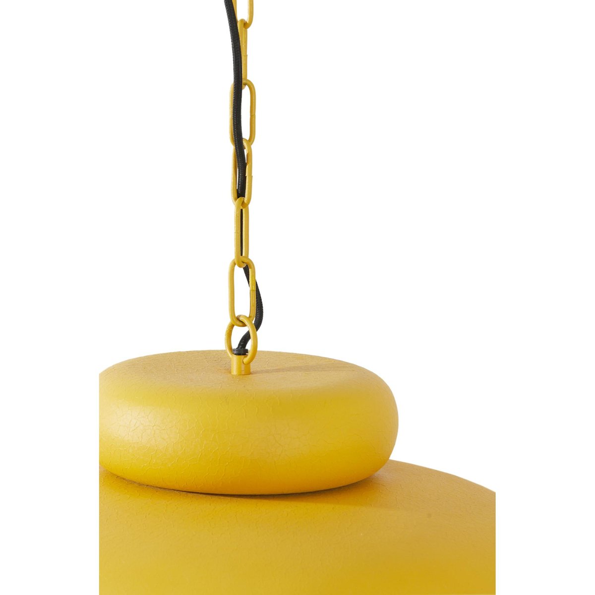 Lampe Suspendue Métal NEIVA jaune ocre, LIGHT & LIVING