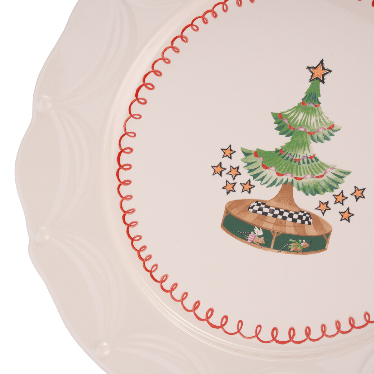 Set of 2 Nutcracker Dinner Plates white, CATH KIDSTON