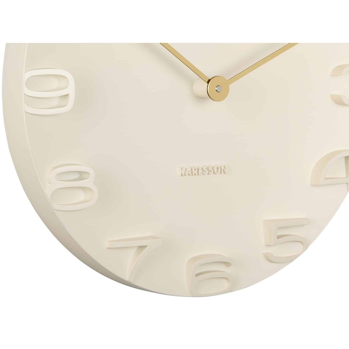 Horloge Murale Polypropylène ON THE EDGE blanc cassé, KARLSSON