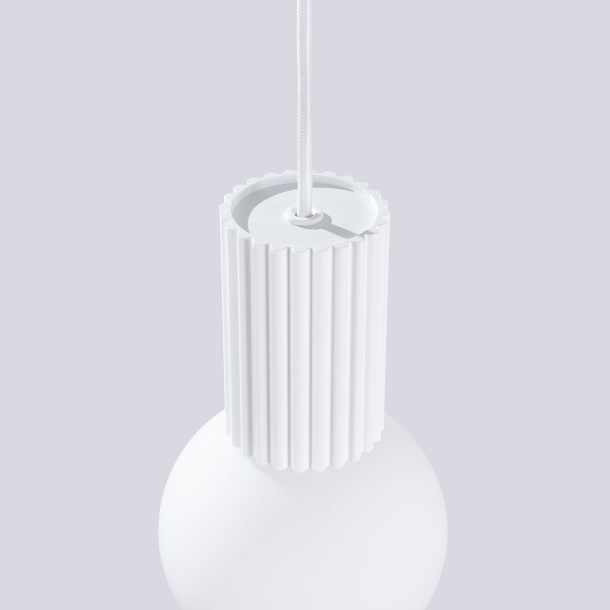 Suspension Aluminium Blanc G9 1 Halo blanc, EDEN