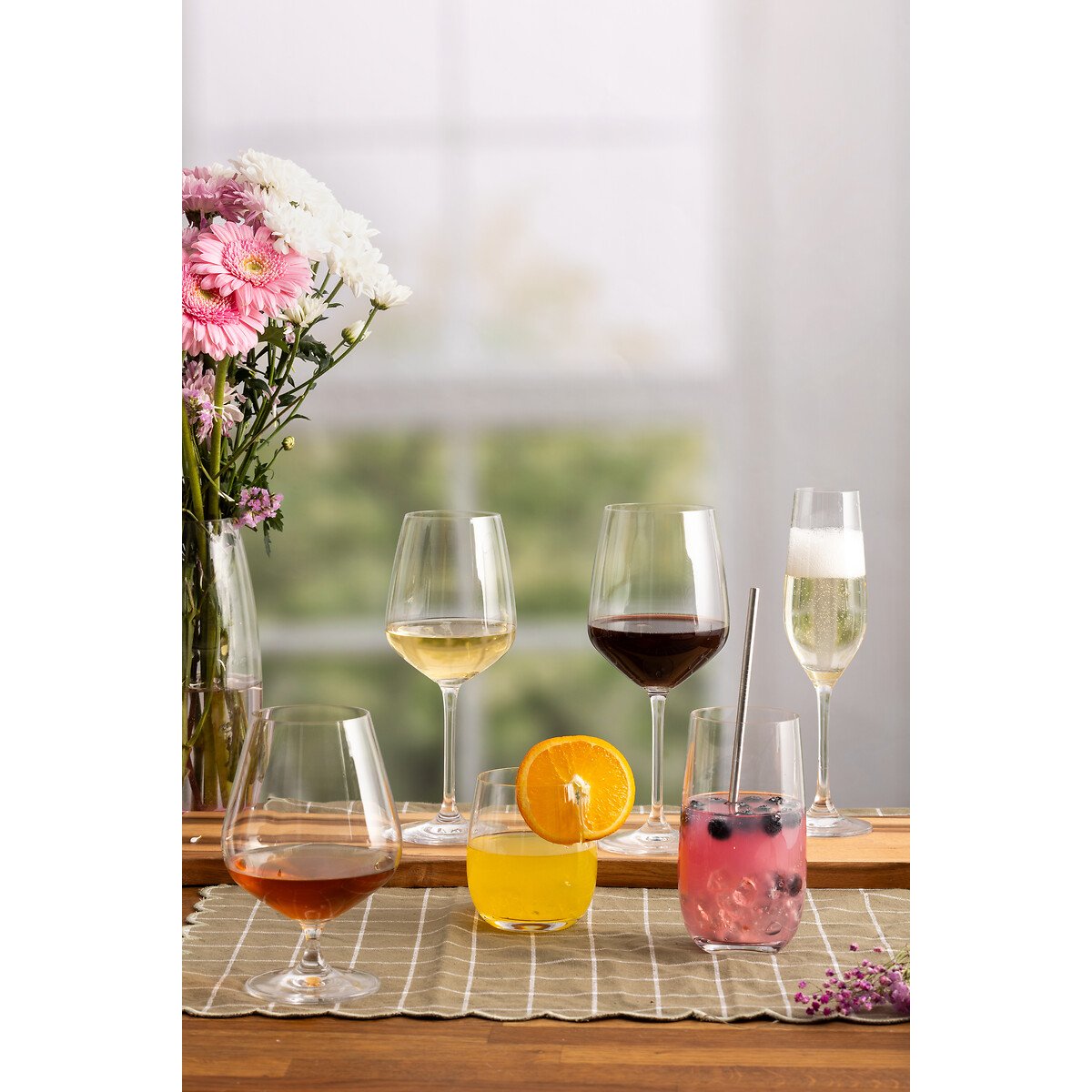 Set of 4 Kings Mixer Glasses glass, RAVENHEAD