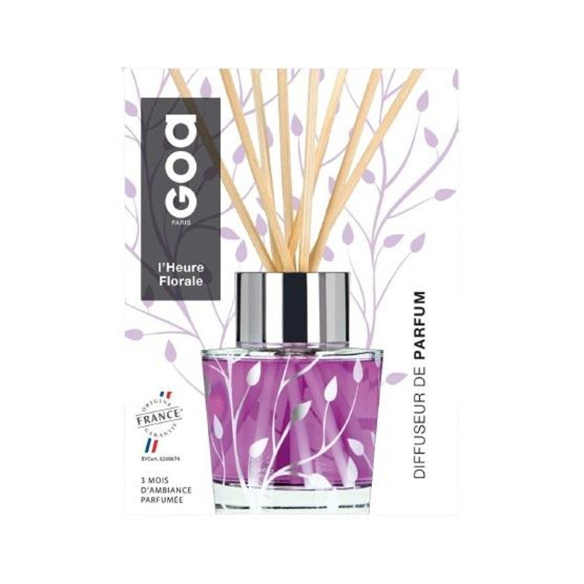 Parfum d'intérieur - Goatier l'heure florale 200ml violet, GOA