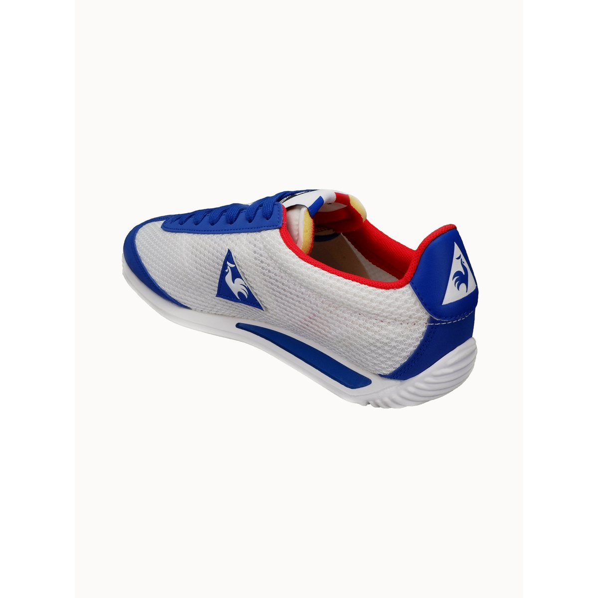 Sneakers retro-running en mesh et nubuck Quartz optical white/cobalt, LE COQ SPORTIF