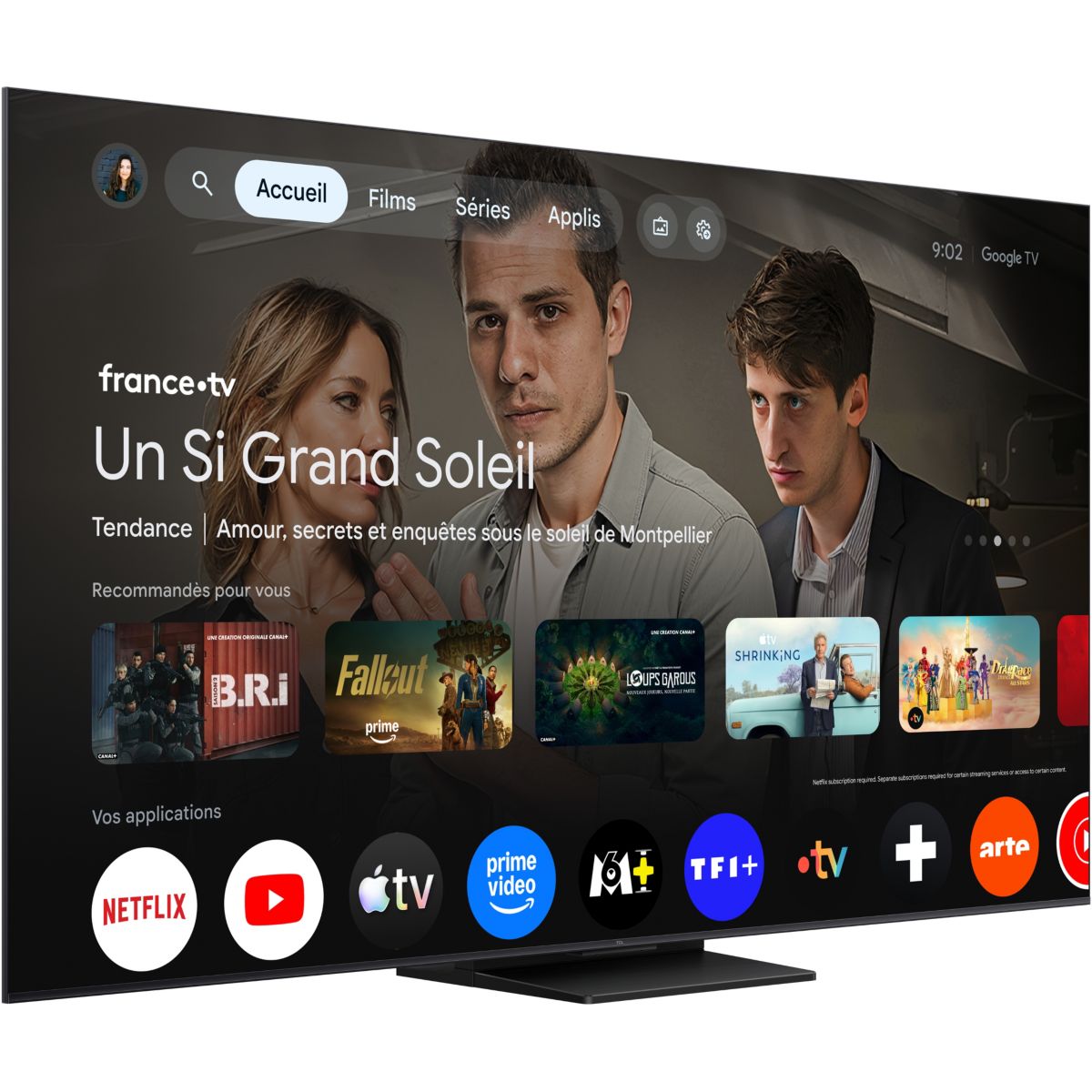 TV Mini LED 65C69K PRO (2026) 65" (165 cm) couleur unique, TCL