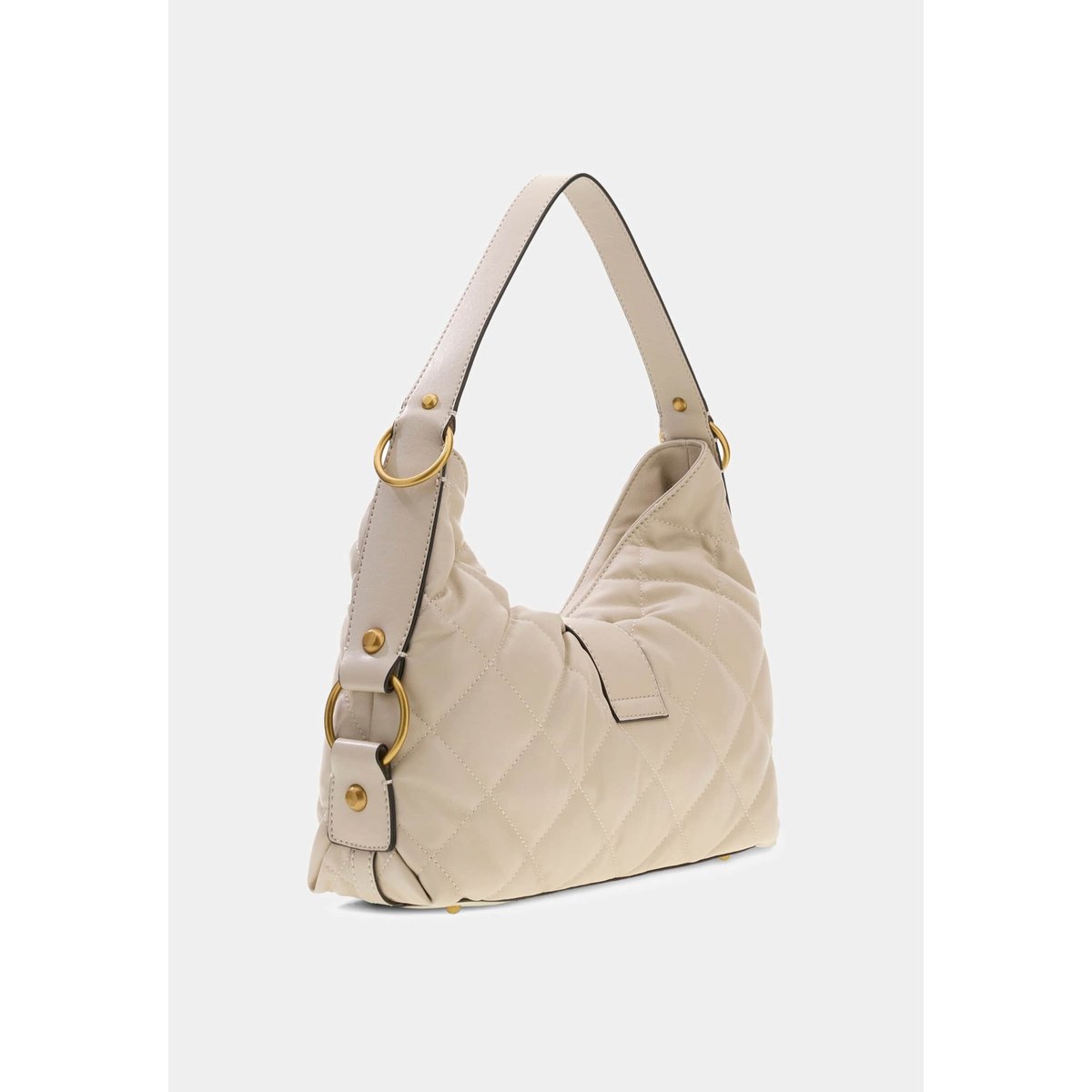Sac À Épaule Matelassé Camden crème, GUESS