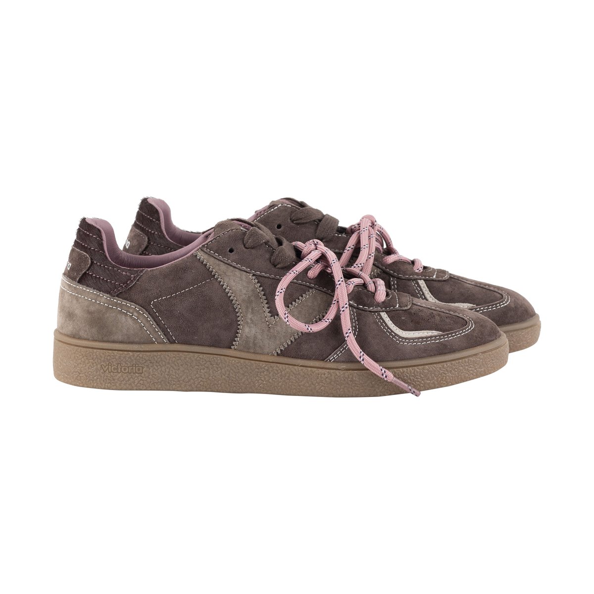 Basket Basse Cuir marron, VICTORIA