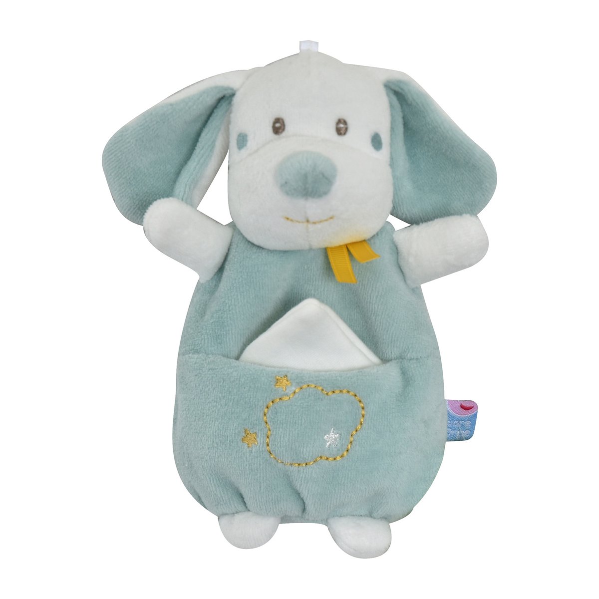 Cajou chien velours rase bleu, SUCRE D'ORGE