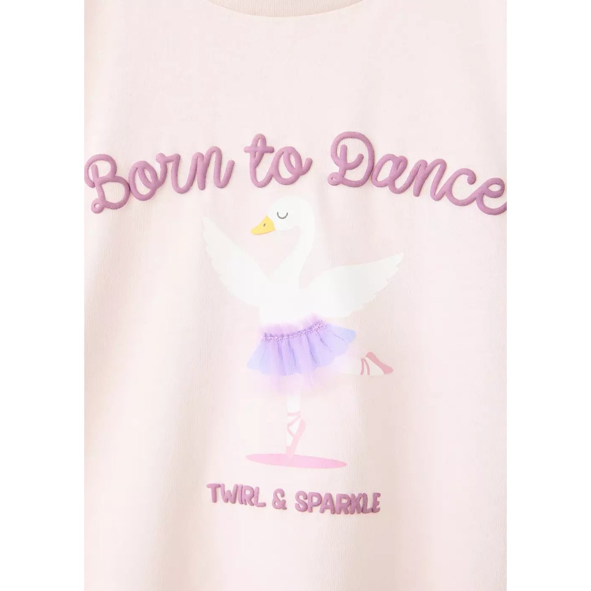 T-shirt en coton imprimé rose, MANGO BABY