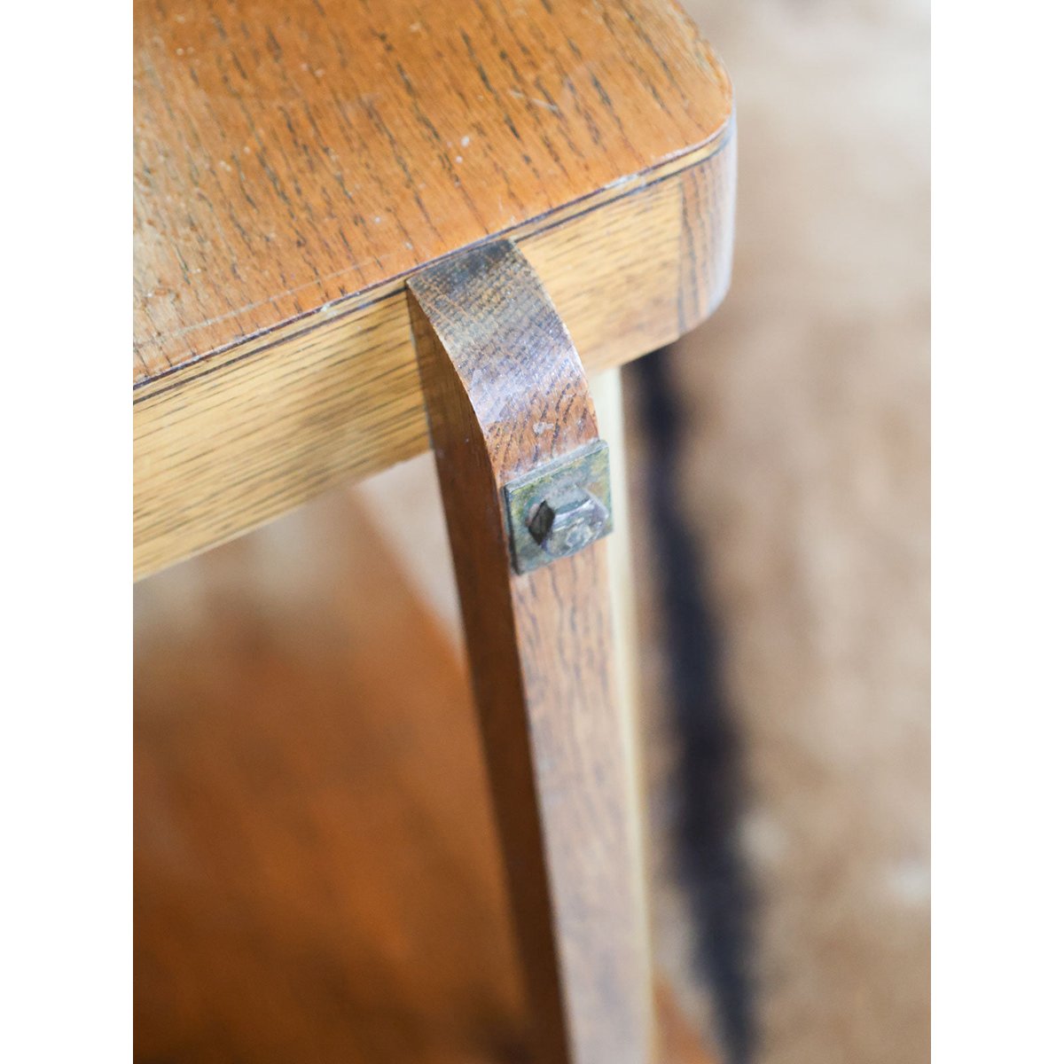 Desserte Art Déco en bois Henriette N°164 - Bon état bois foncé, DEBONGOUT
