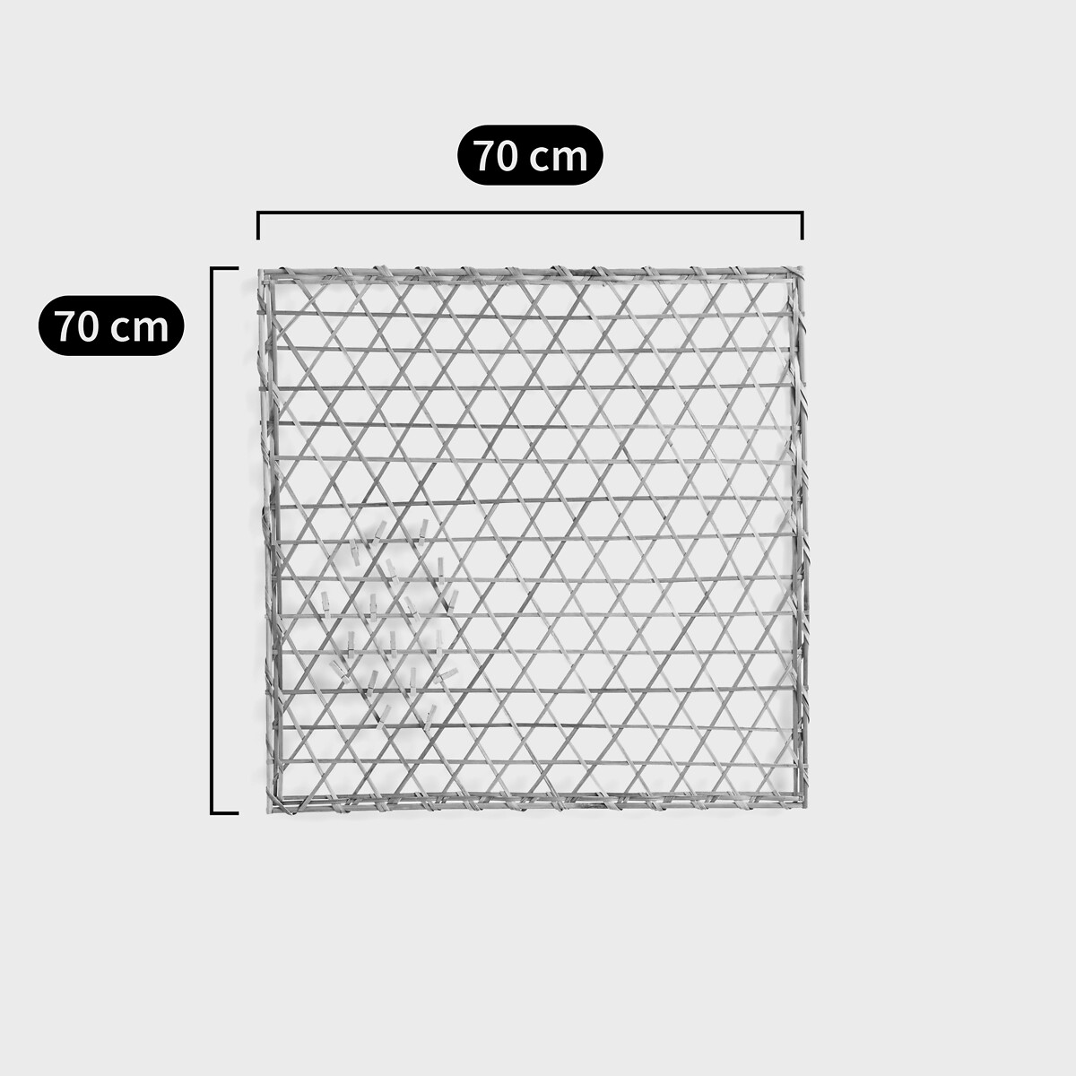Nidzo 70 X 70cm Bamboo Decorative Frame natural, LA REDOUTE INTERIEURS
