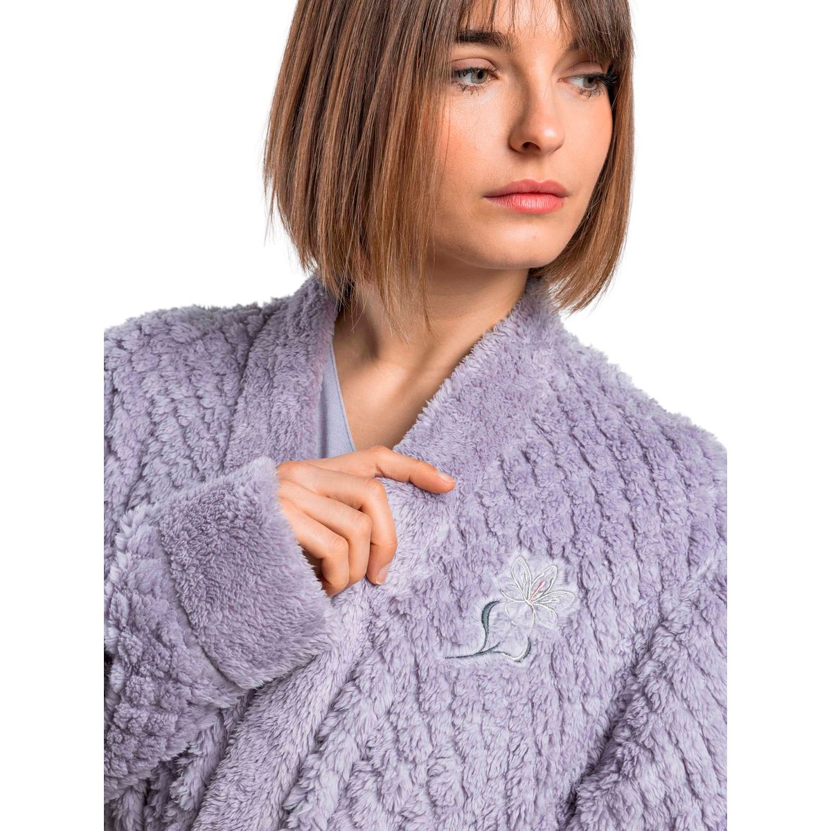 Robe de chambre Night Garden violet, ADMAS