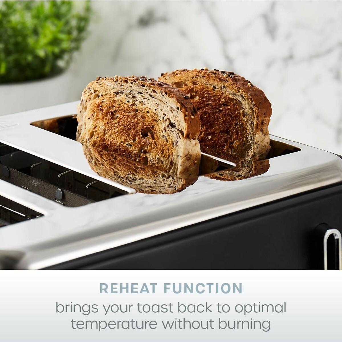 Serenity 4-Slice Toaster - ST19024 black, SWAN