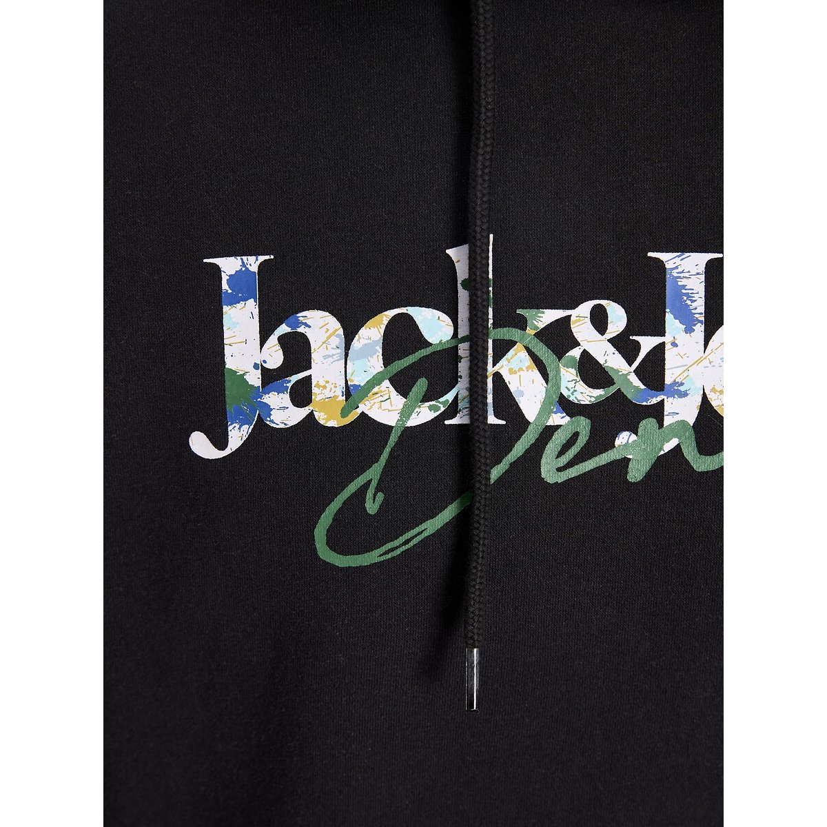 Sweat à capuche, TOM noir, JACK & JONES