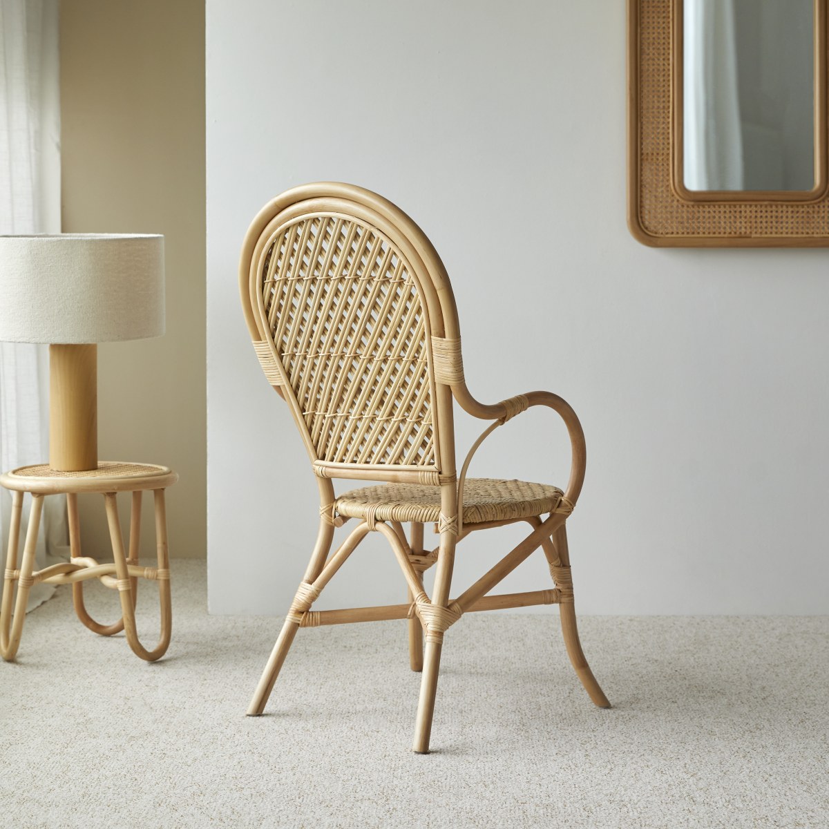 Fauteuil en Rotin massif, MARIUS naturel, TIKAMOON