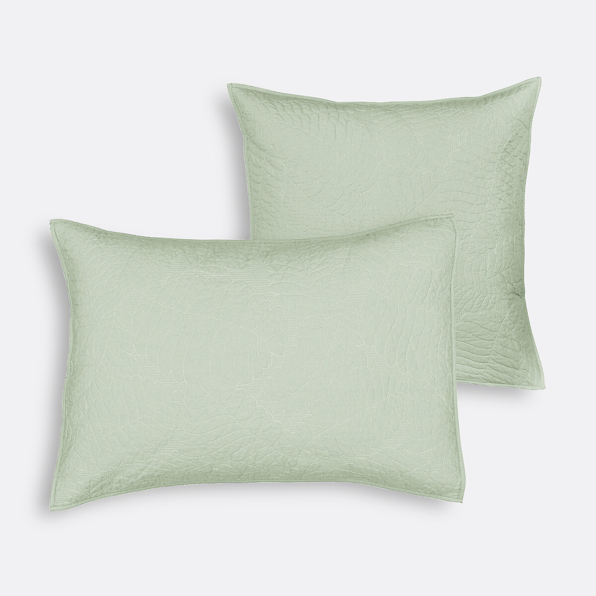 Housse de coussin percale coton, Tropical vert d'eau, LA REDOUTE INTERIEURS