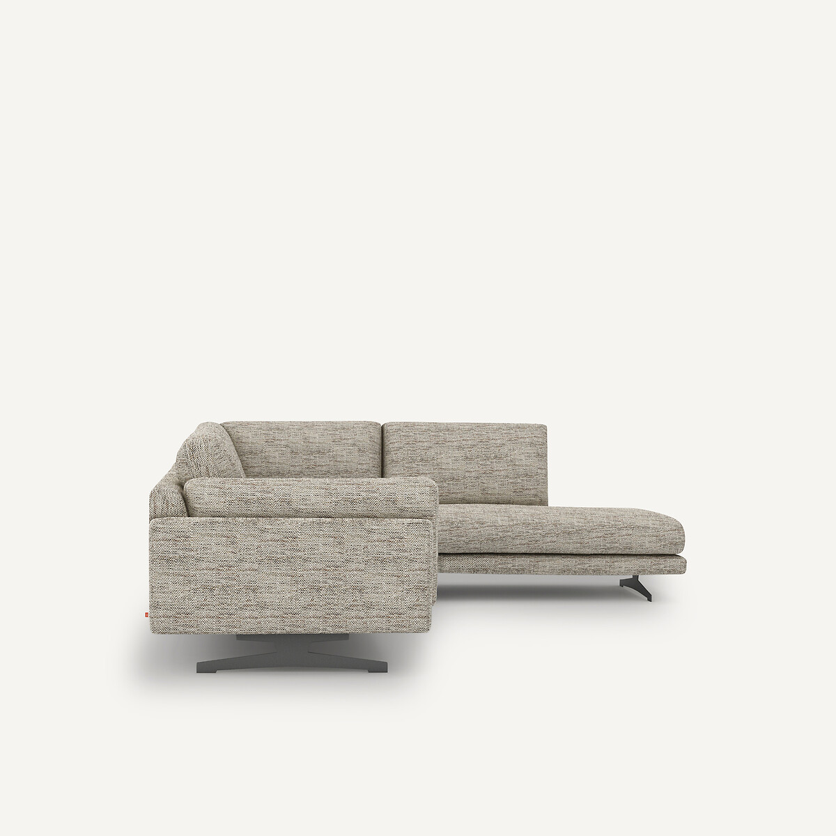 Ecksofa César, Chevron meliert leinen, AM.PM