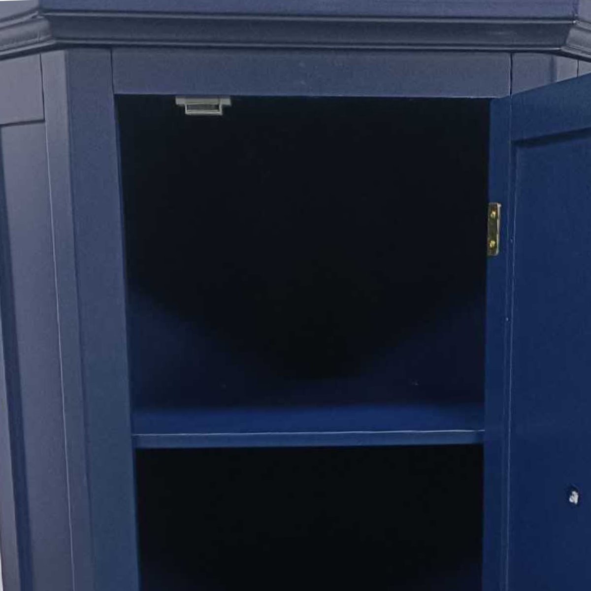 Armoire d’Angle Autoportante, Bleu Marine, GLANCY bleu marine, TEAMSON HOME