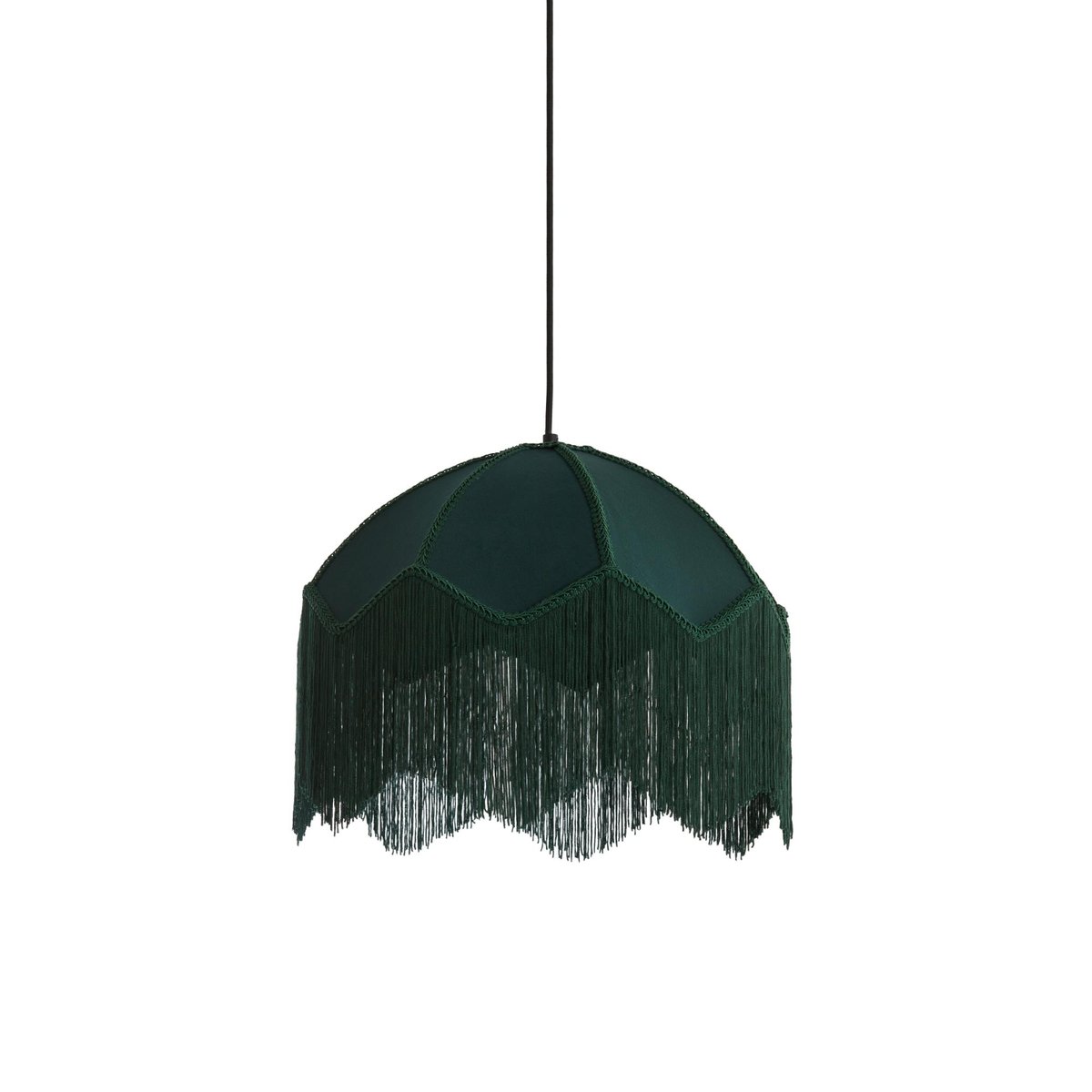 Lampe Suspendue Plastique MALACIA vert foncé, LIGHT & LIVING