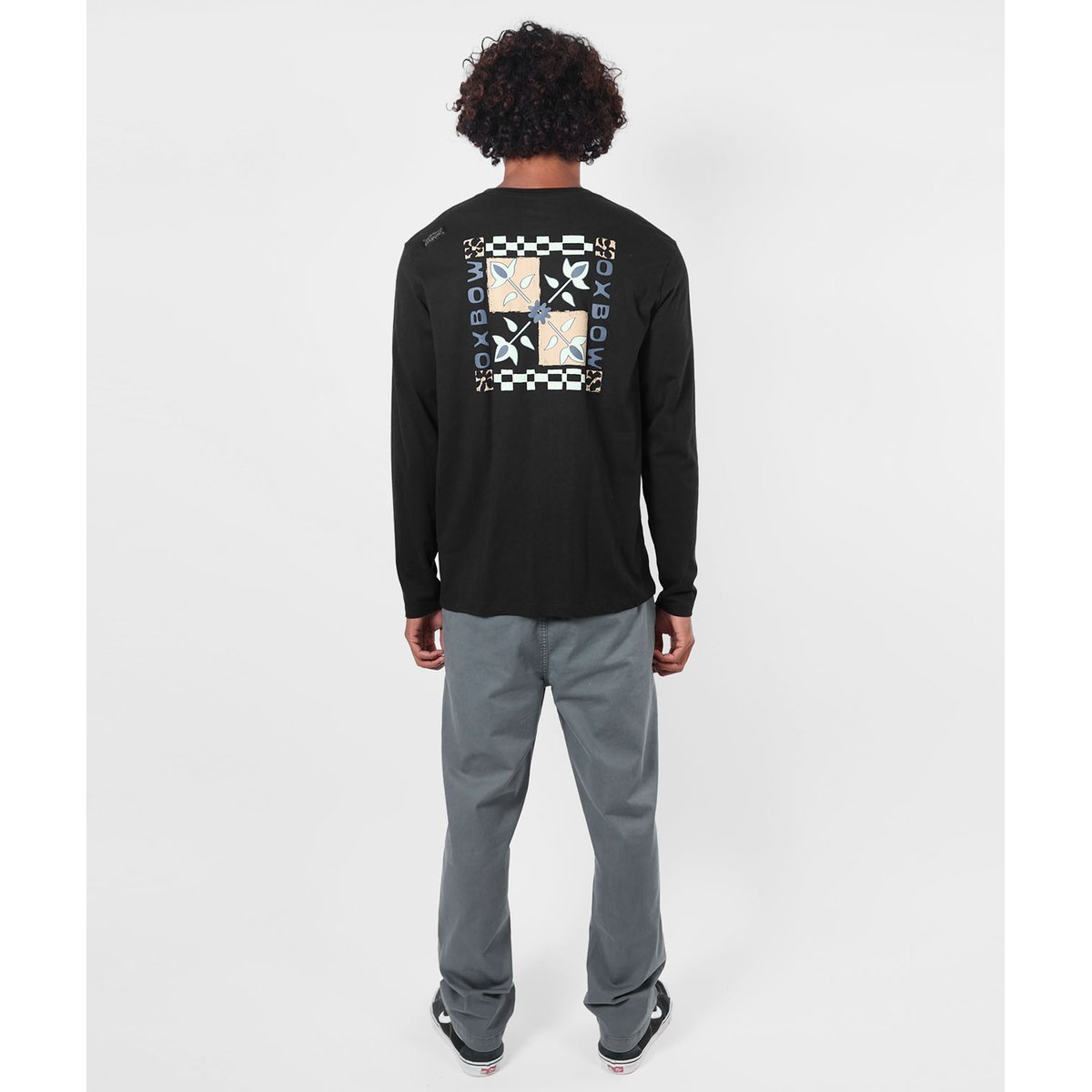 Tee-shirt manches longues TILE black, OXBOW