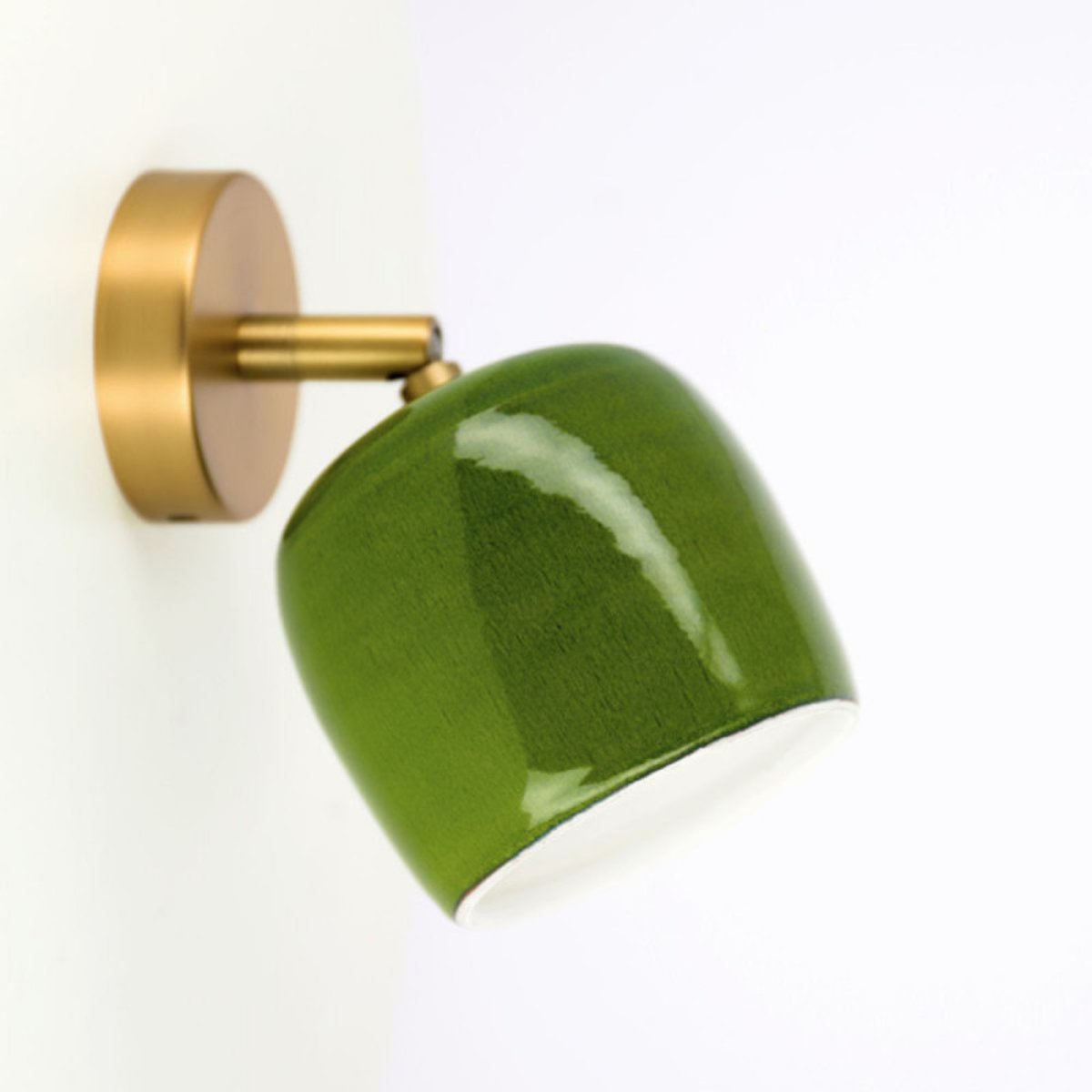Applique Articulée Marcel Céramique de couleur Verte vert, MILLUMINE