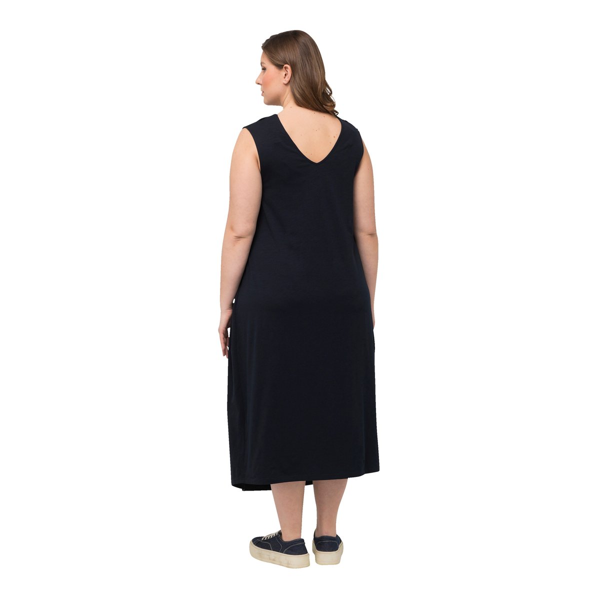 Robe de grossesse en jersey sans manches marine, ULLA POPKEN