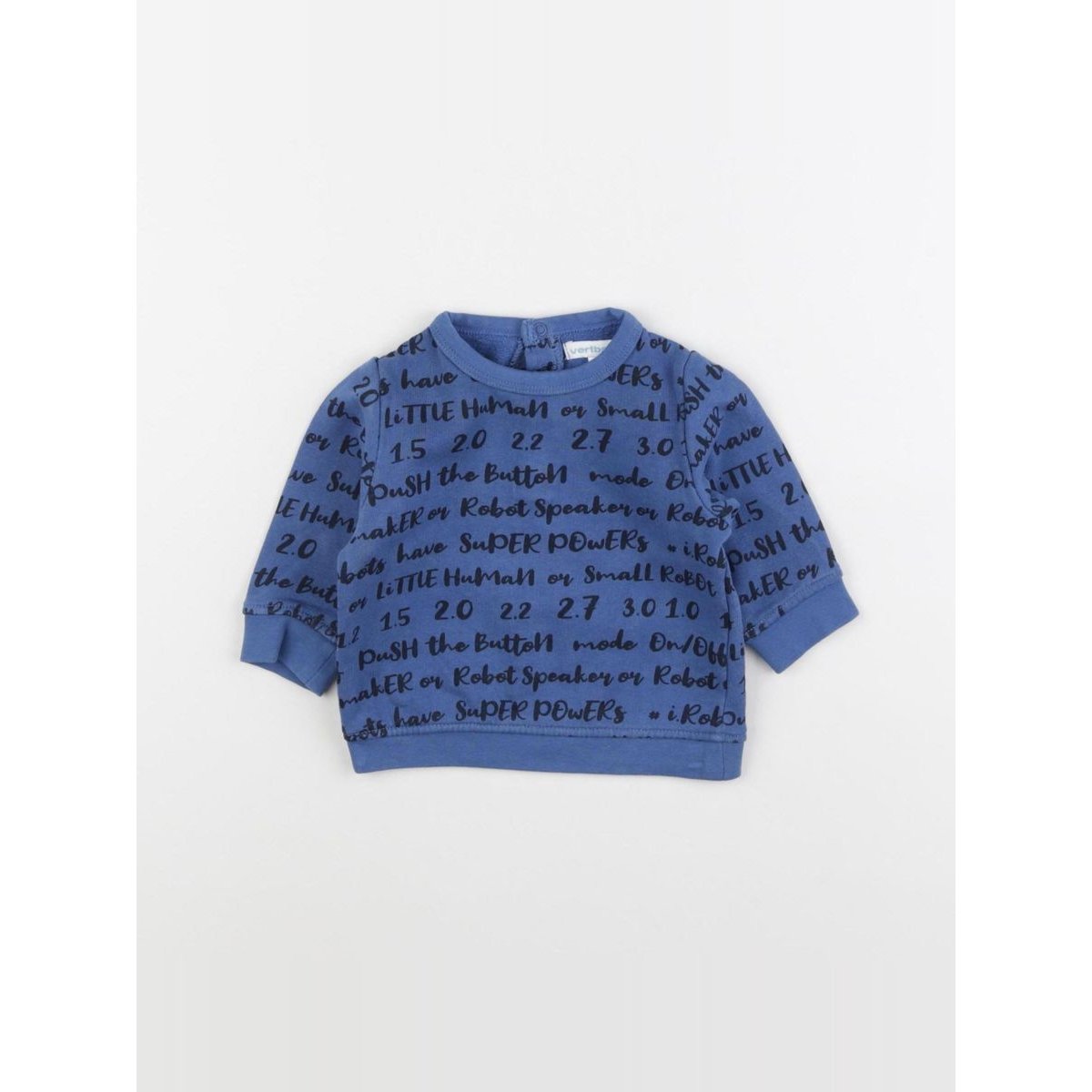 Sweat - Très bon état bleu, VERTBAUDET