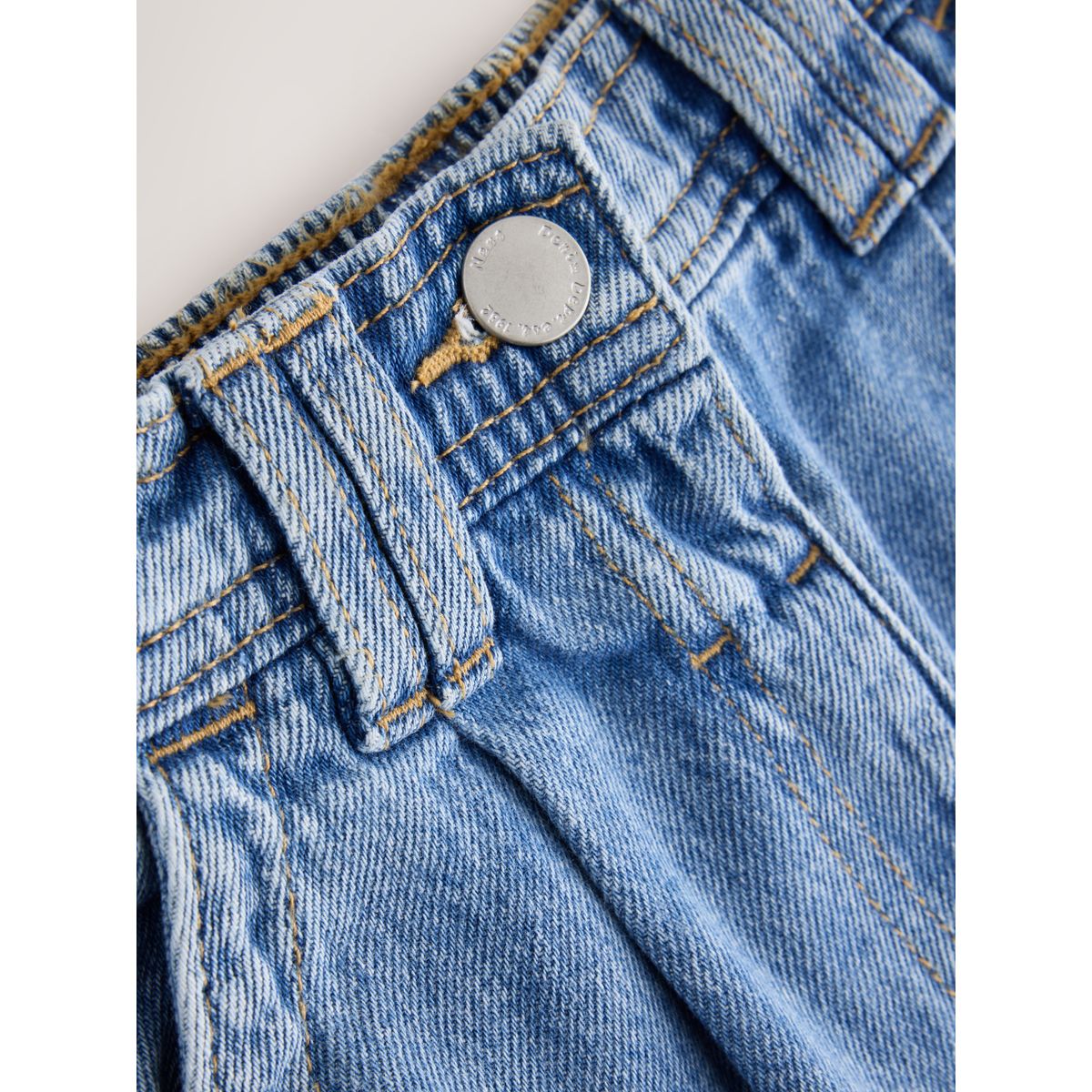 Jean ample cargo jean bleu moyen, NEXT