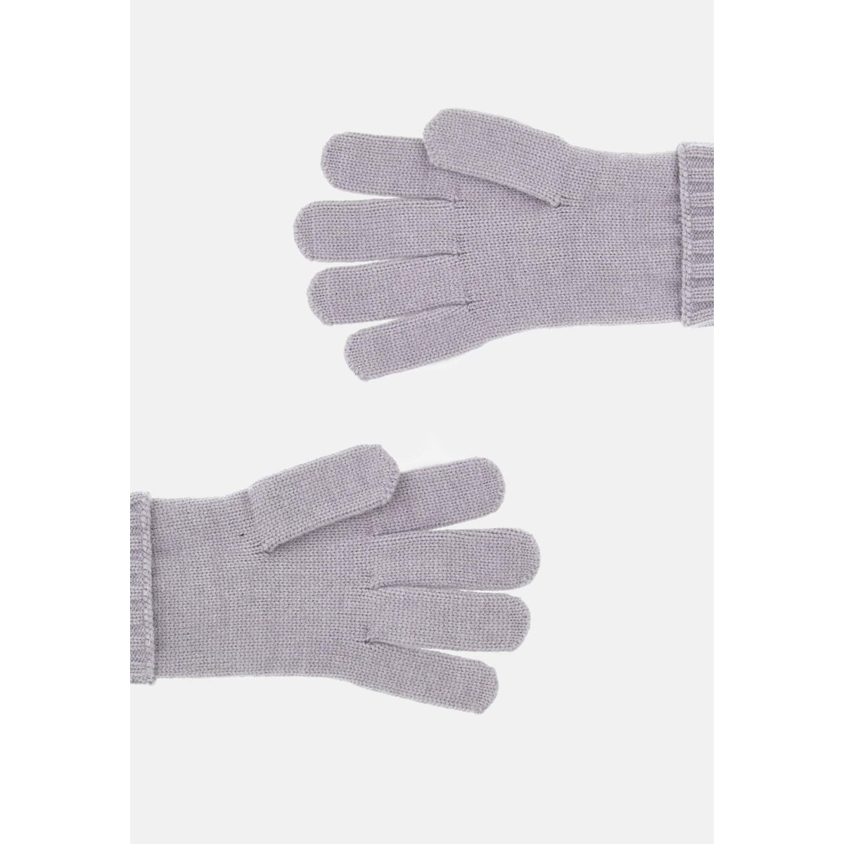 Gants En Maille Avec Logo gris, GUESS
