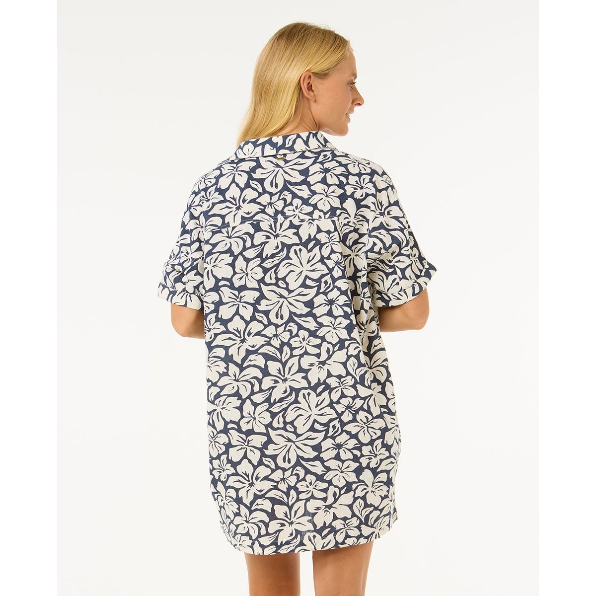 Robe LAS DALIAS SS SHIRT DRESS bleu marine, RIP CURL