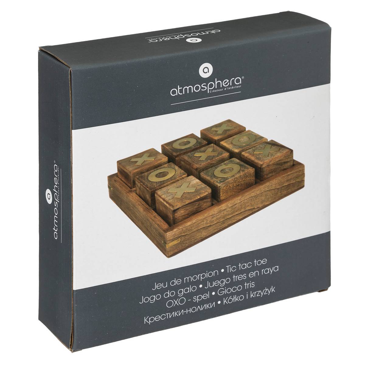 Jeu morpion OSCAR beige moyen, ATMOSPHERA