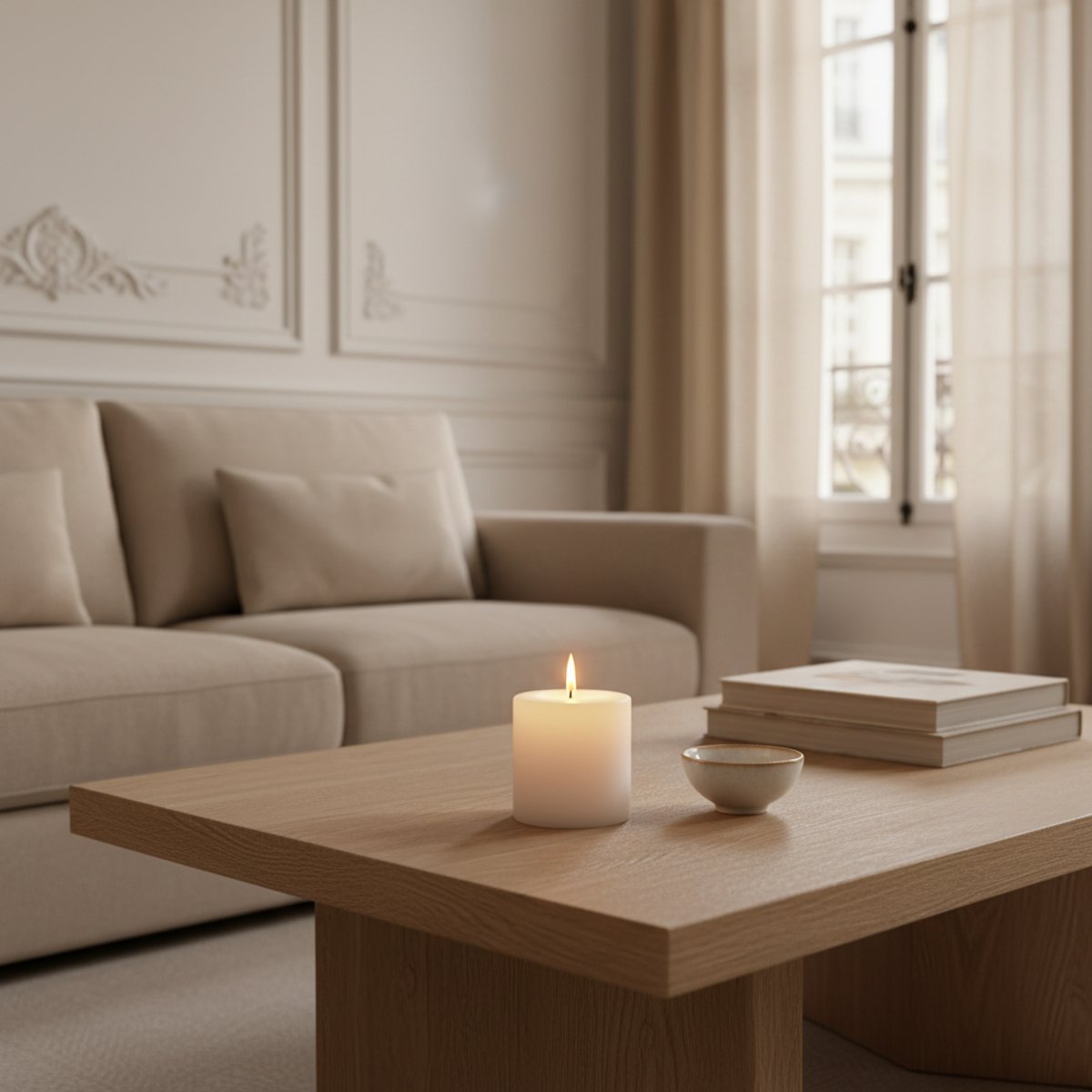 Recharge bougie parfumée au bois de cèdre H7 BELLA blanc, SIA DECO