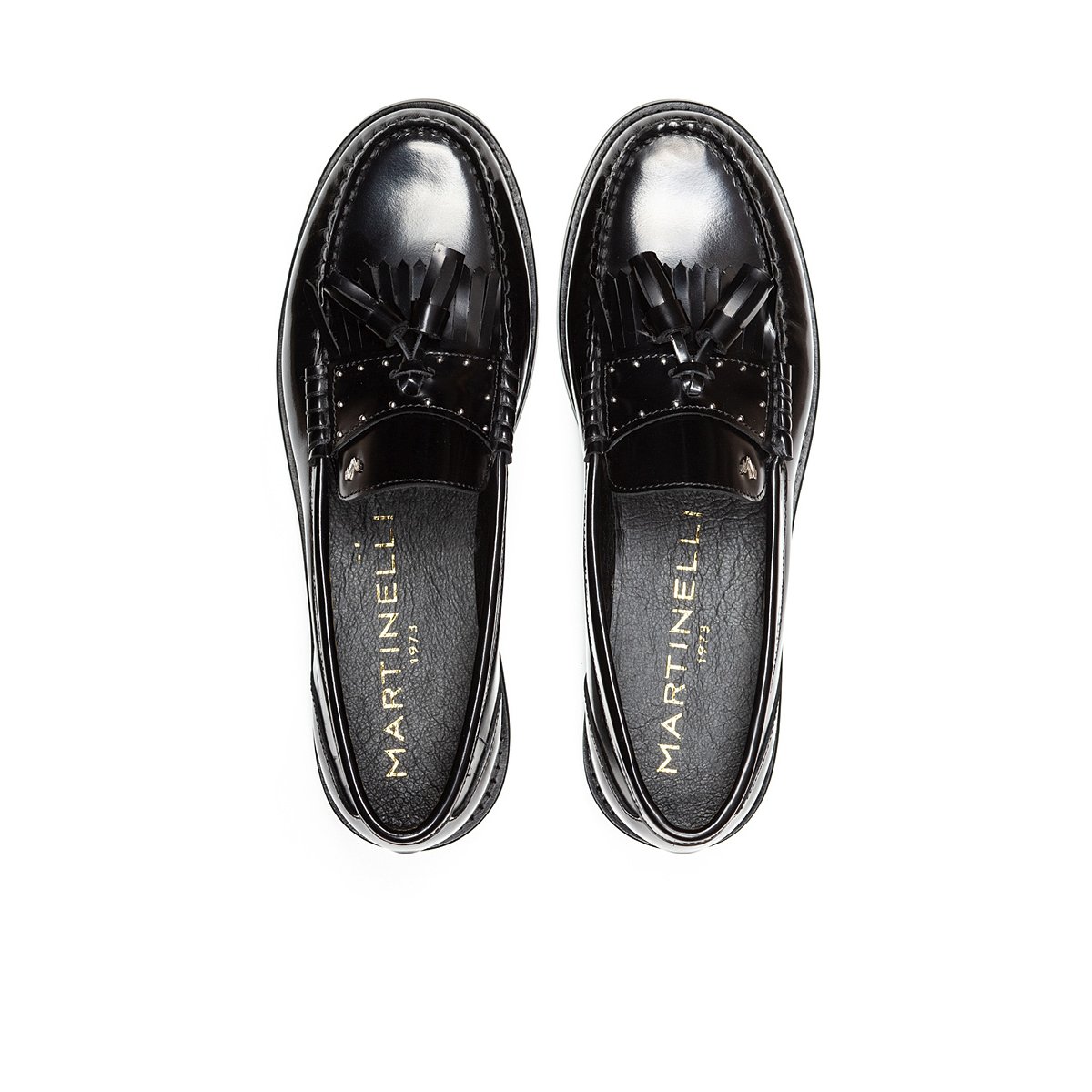 Mocassins cuir Settala black, MARTINELLI