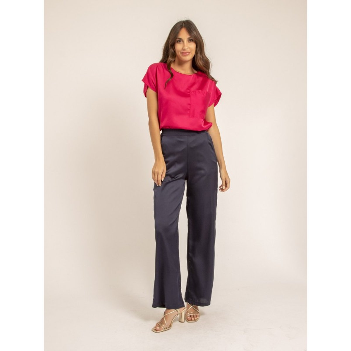 Pantalon Fluide Eduarda noir, DONA LISA